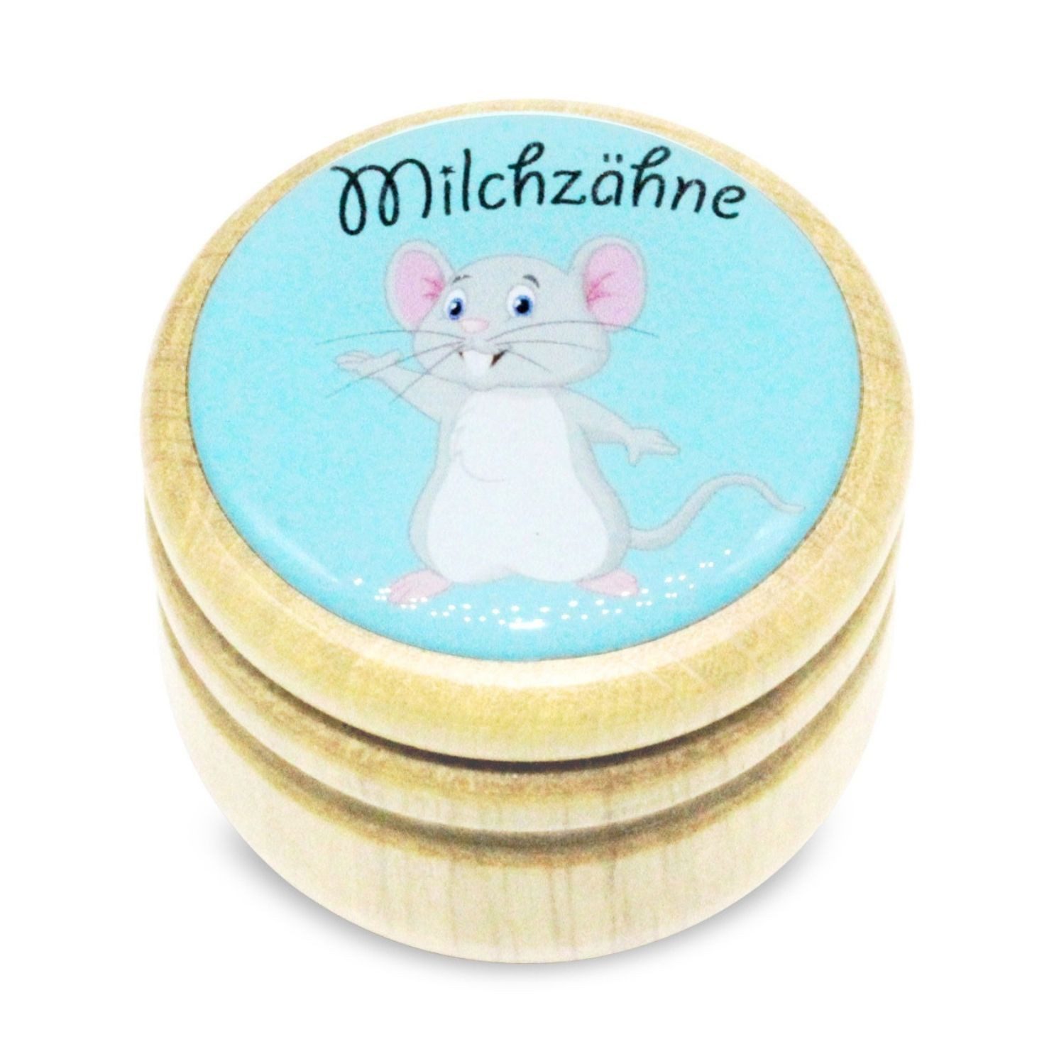 GICO Zahndose Milchzahndose Zahndose Milchzähne Holz 44 mm Maus - 7012, e für Jungen und Mädchen