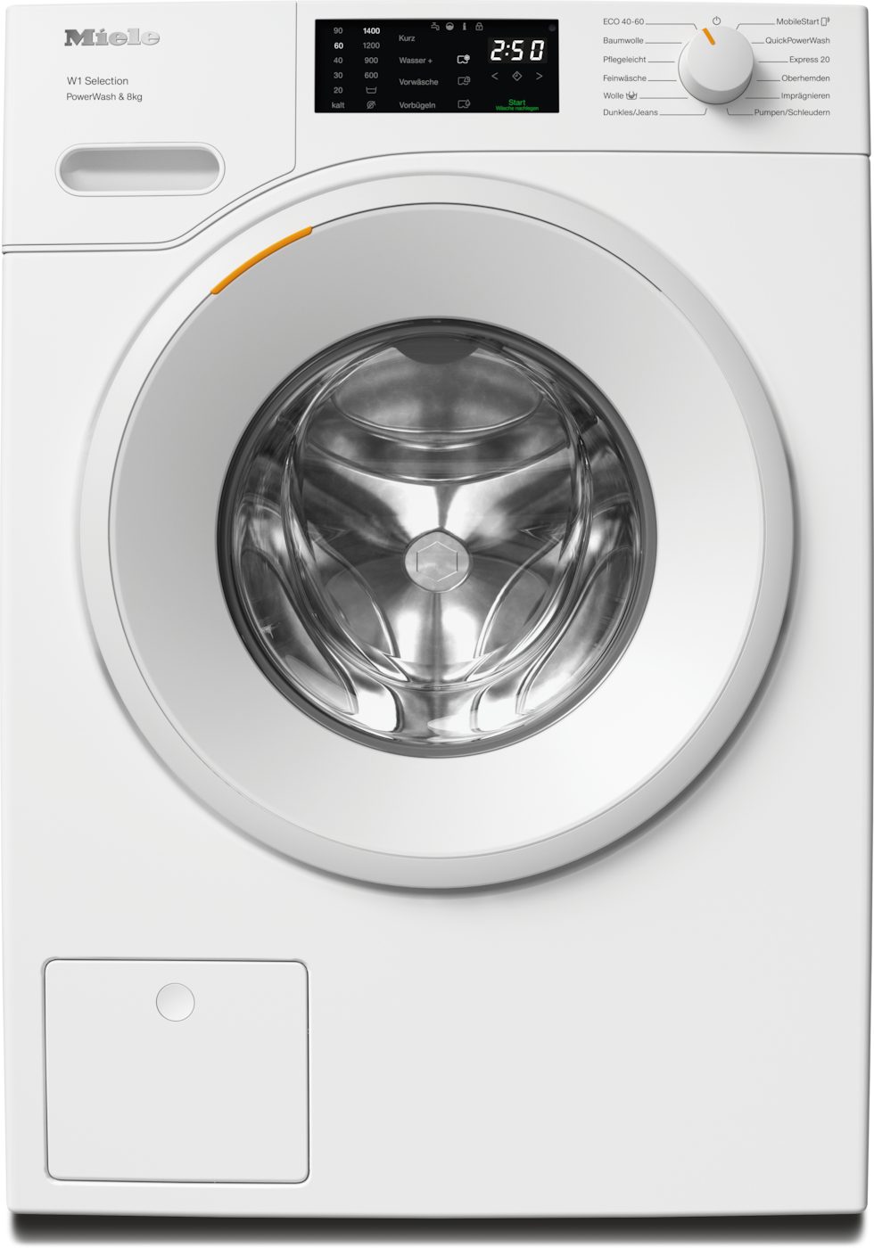 Miele Waschmaschine WSB363 WPS PWash&8kg, 8 kg, 1400 U/min, Getestet auf 20 Jahre perfekte Wäschepflege, 25 Jahre Motorgarantie