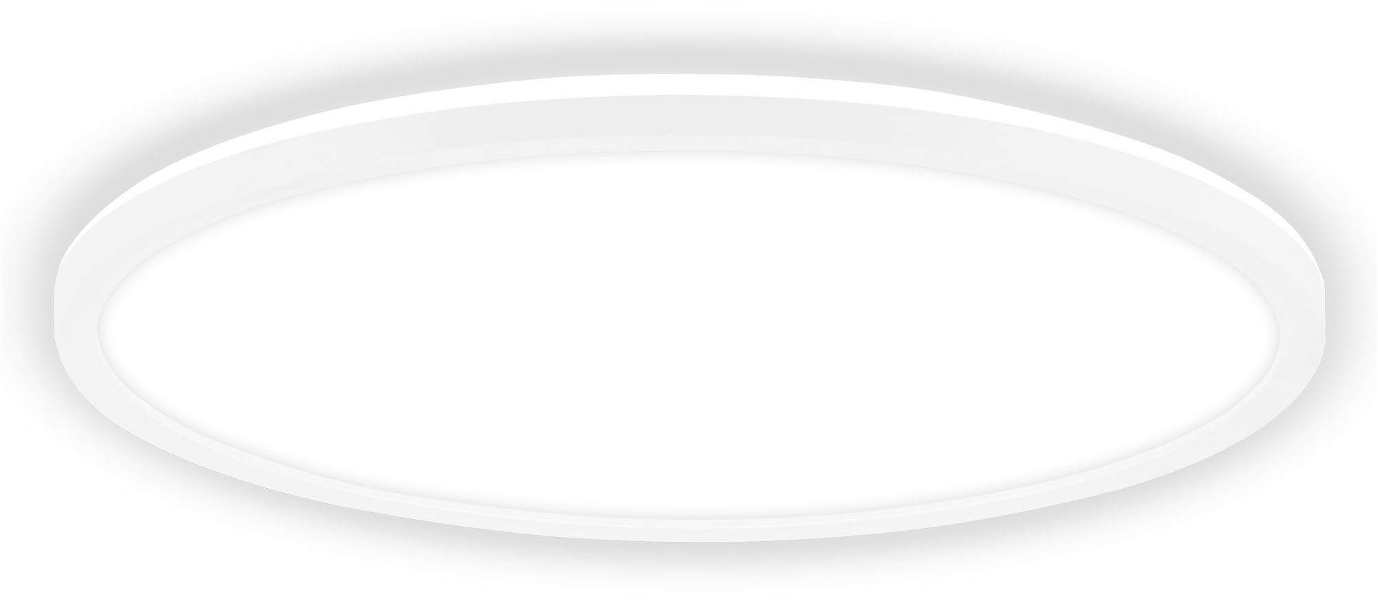 B.K.Licht LED Panel SHALLOW, LED fest integriert, Neutralweiß, 42x3 cm, Badlampe, Badezimmer, Küche, Wohnzimmer