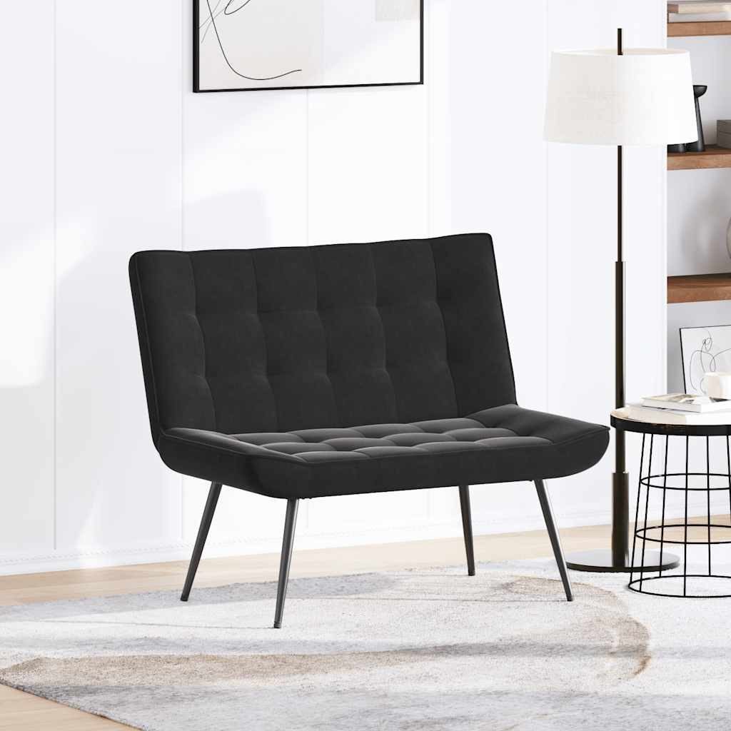 vidaXL Sitzbank Sitzbank Schwarz 110x74x84 cm Samt