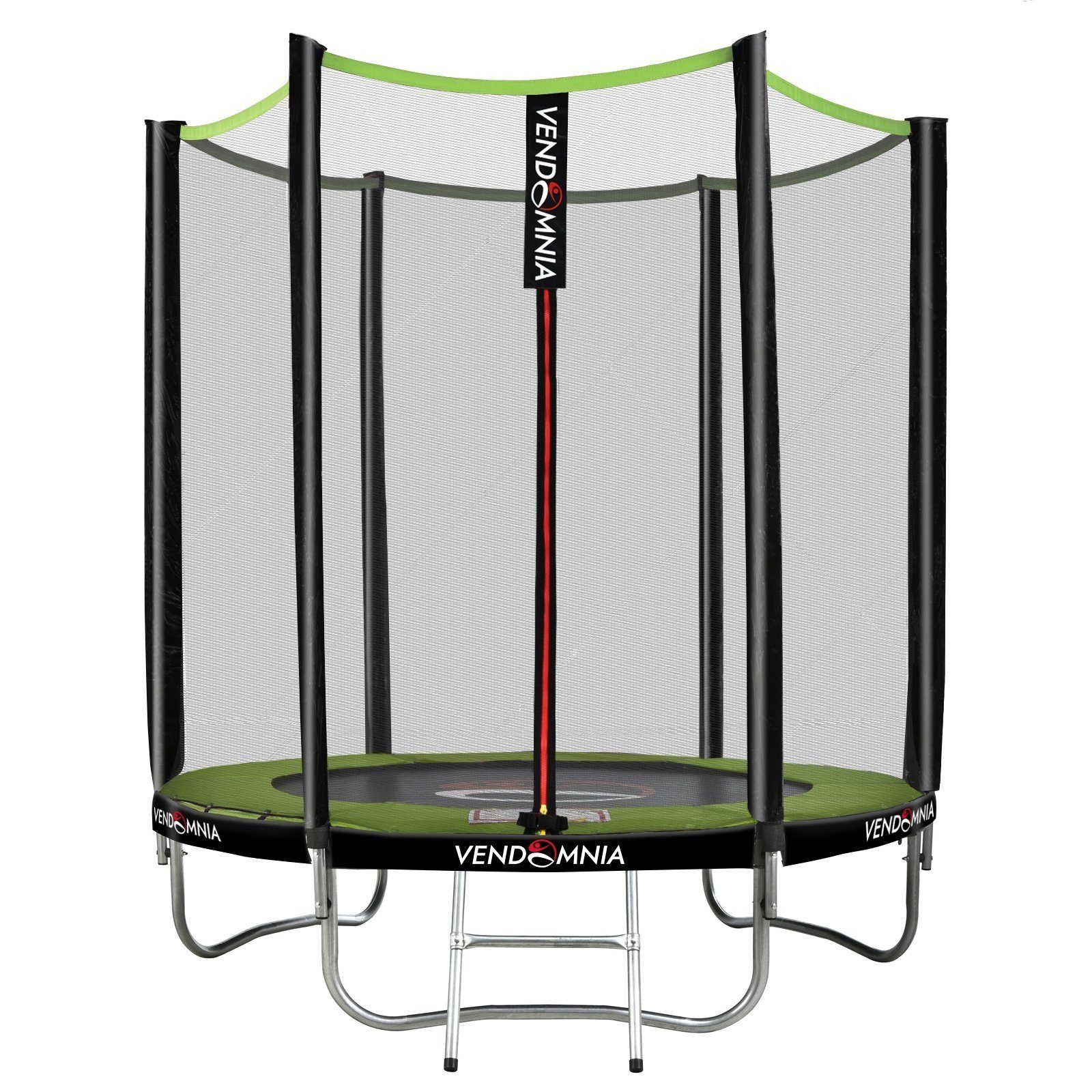 VENDOMNIA Fitnesstrampolin Gartentrampoline mit Sicherheitsnetz, Leiter, Randabdeckung, (Outdoor und Indoor Gartentrampolin mit Zubehör, Fitness Trampoline), 180 cm, Farbwahl