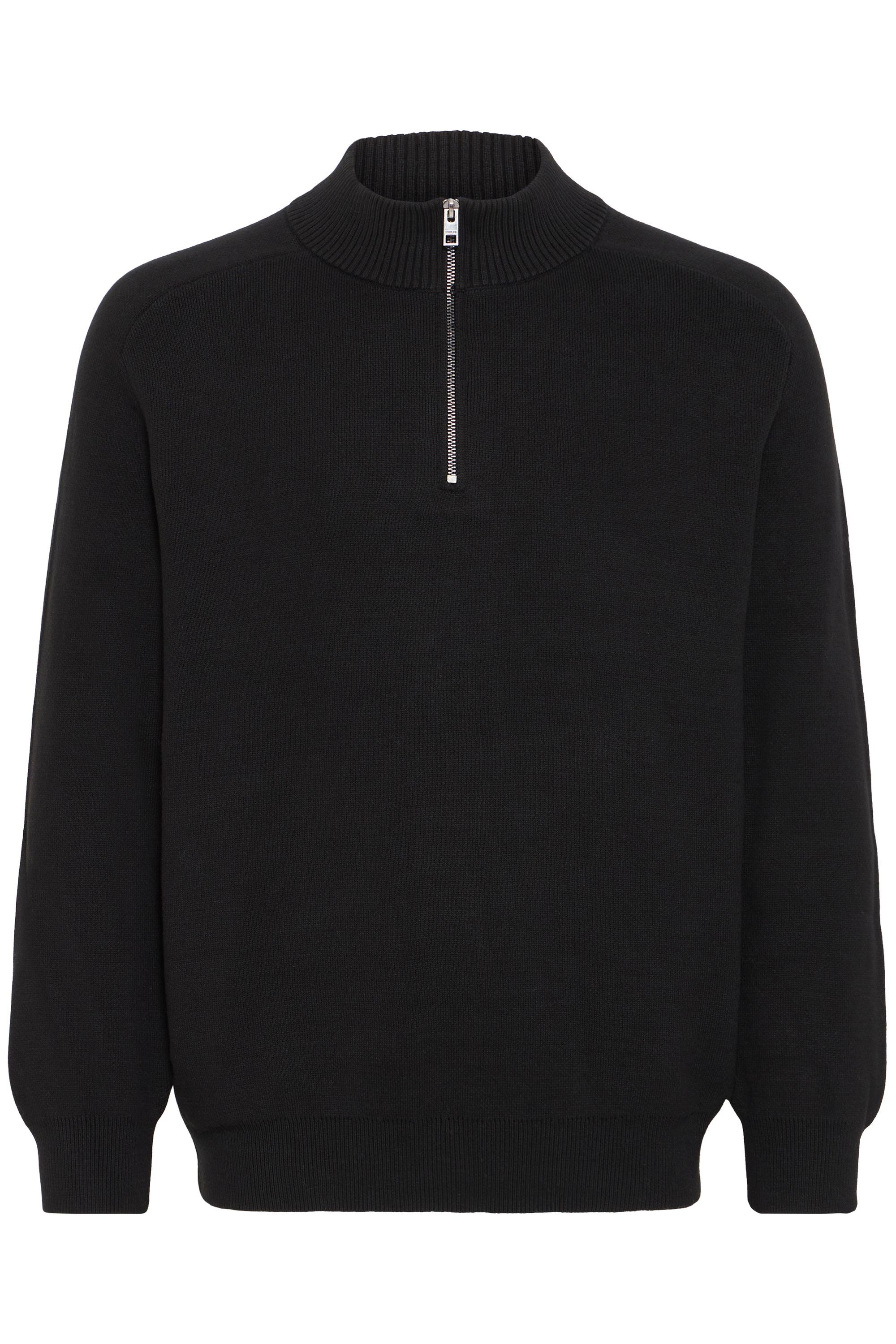 !Solid Troyer SDSylvester Modischer Grobstrickpullover mit Troyerkragen