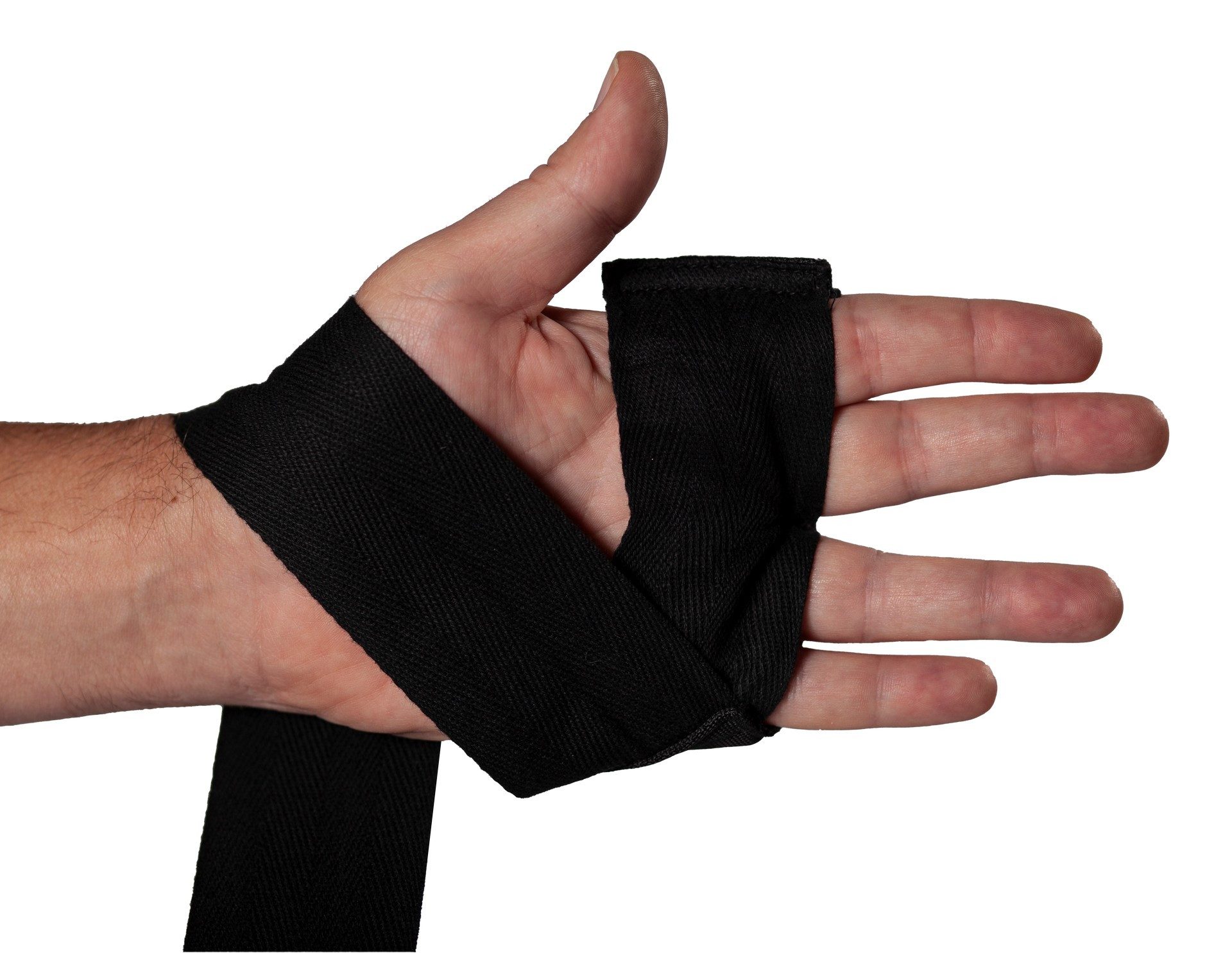 KWON Boxbandagen Premium Gel Box-Bandage unelastisch Boxen Handbandagen Faustbandagen (3,5 m, Paar), Profi Qualität für Wettkampf und Training, schwarz oder rot – Bild 4 von 5