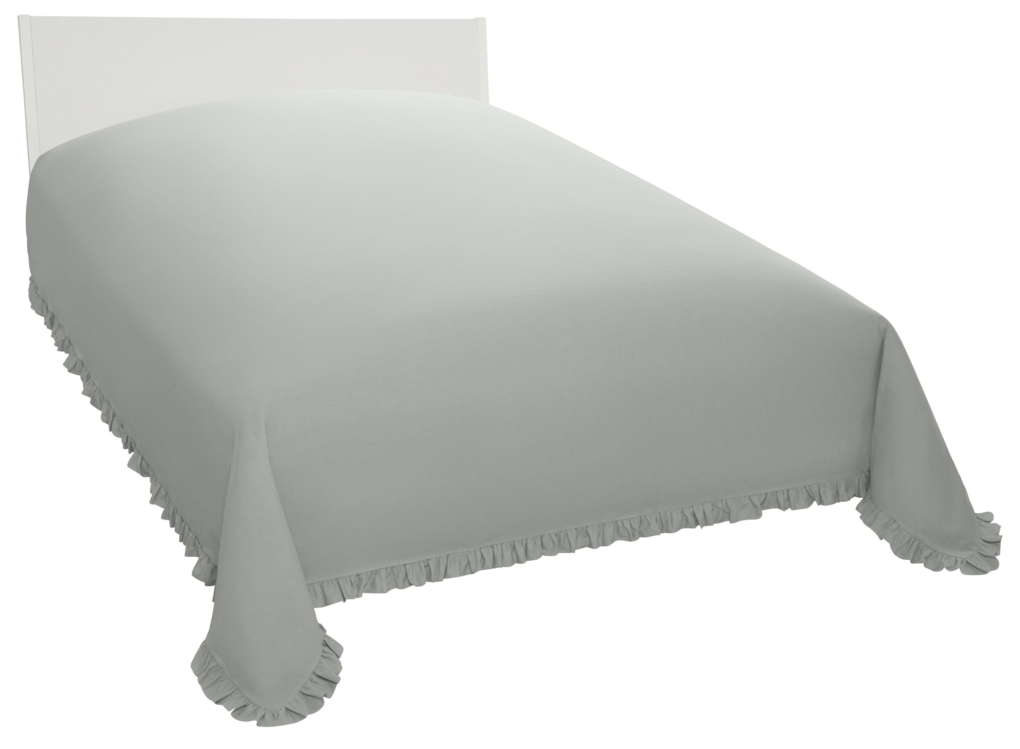 Home affaire Tagesdecke Violetta, leichter Überwurf mit Rüschen, ohne Füllu günstig online kaufen