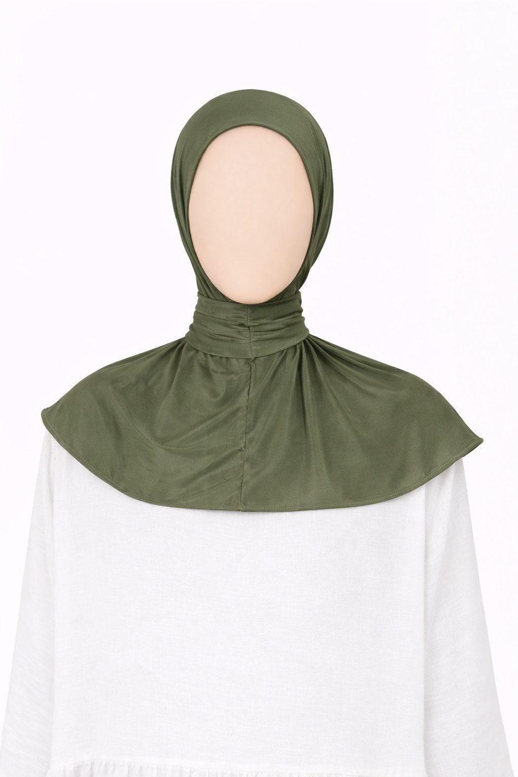 Aymasal Hijab Sofort-Jersey-Hijab (Einzelartikel, 1x Sofort-Hijab) Sofort-Hijab, Mit knöpfen an der Hinterseite