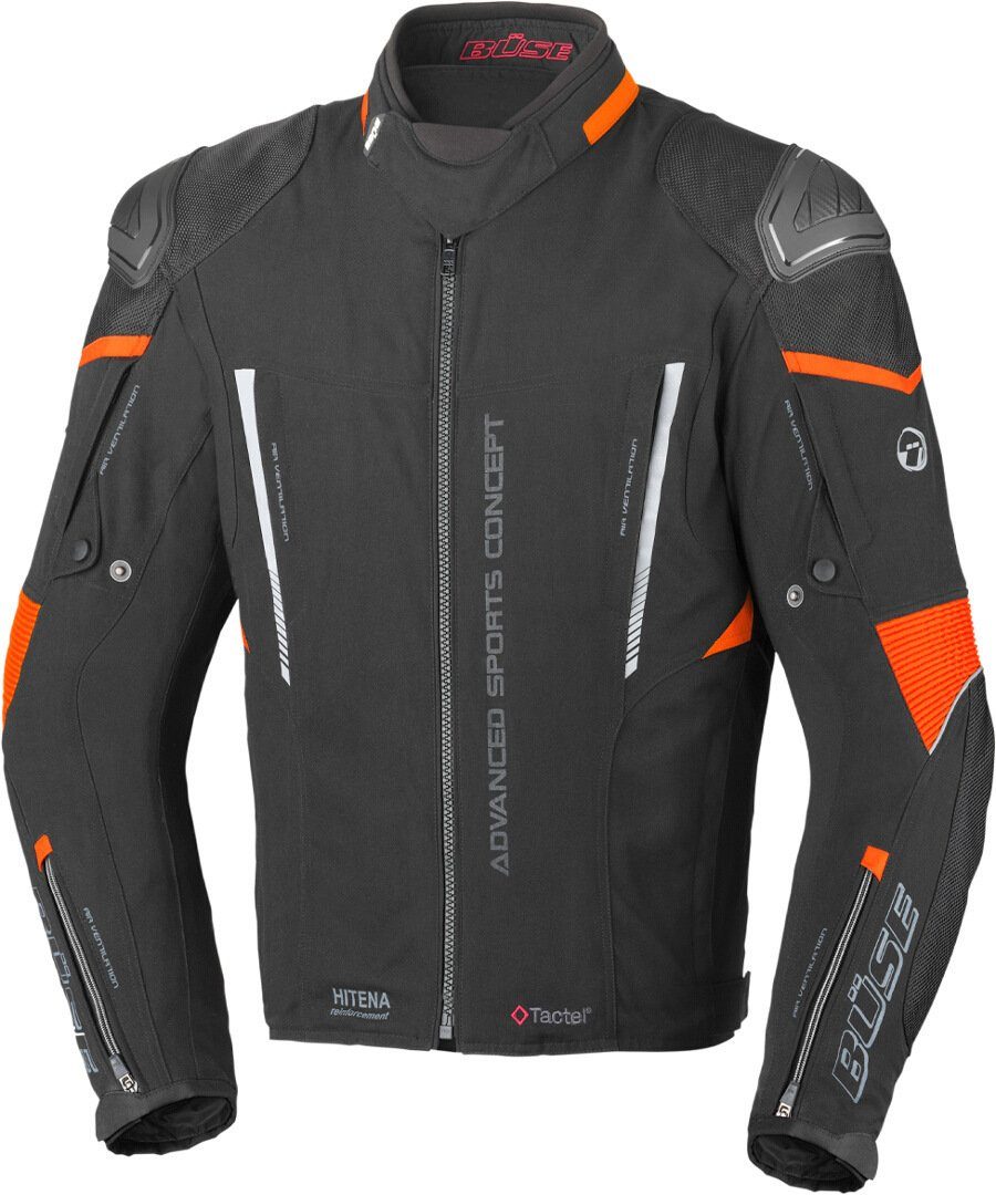 Motorradjacke Büse Rocca Textiljacke schwarz / orange