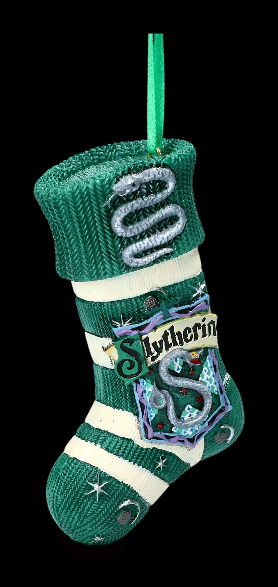 Christbaumschmuck GmbH Christbaumschmuck - Socke Harry Shop - Figuren (1-tlg) Weihnachtsdeko Slytherin Potter