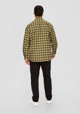 s.Oliver Langarmhemd Regular: Hemd aus Baumwolle