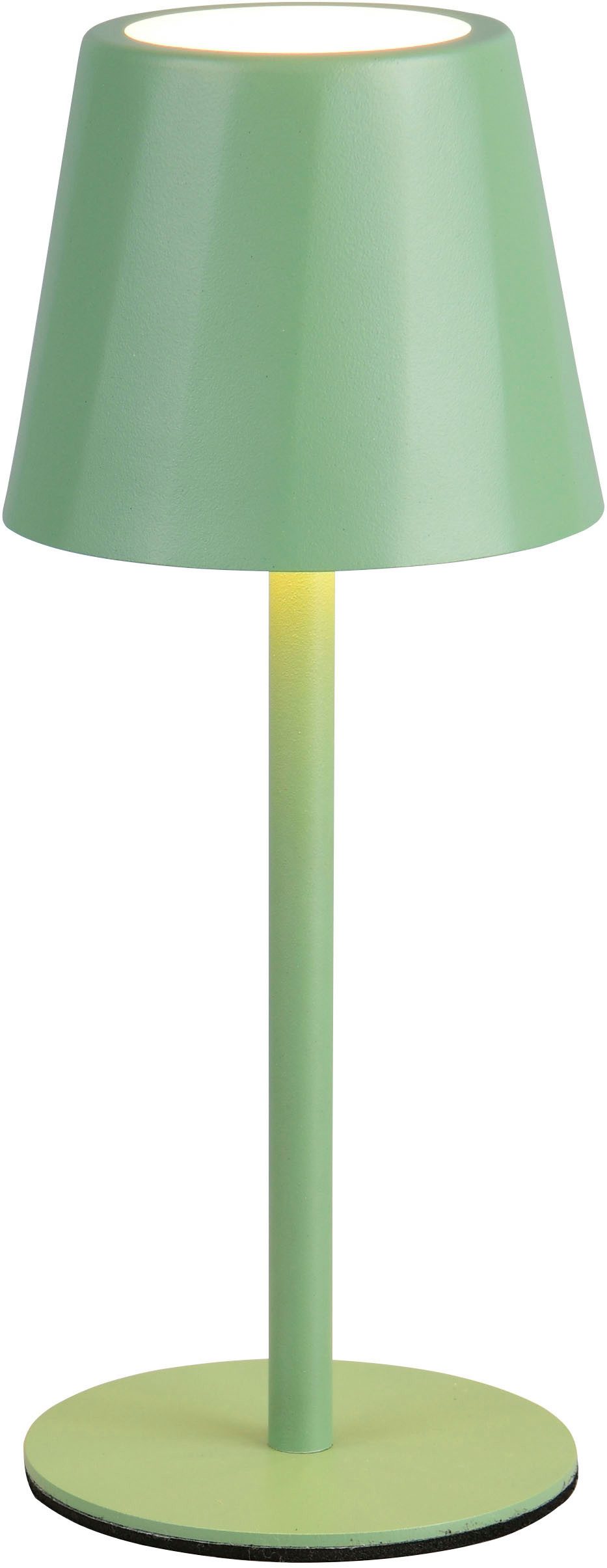 Reality Leuchten LED Tischleuchte DIAZ, Outdoor Akku Tischlampe Höhe 21 cm Ø 8,5 cm, IP44, Touchdimmer, Dimmfunktion, USB-Ladefunktion, mehrere Helligkeitsstufen, LED fest integriert, Farbwechsler, warmweiß - kaltweiß, CCT Lichtfarbe einstellbar 2700-6500K, 160 Lumen, 1,6W, USB Anschluss