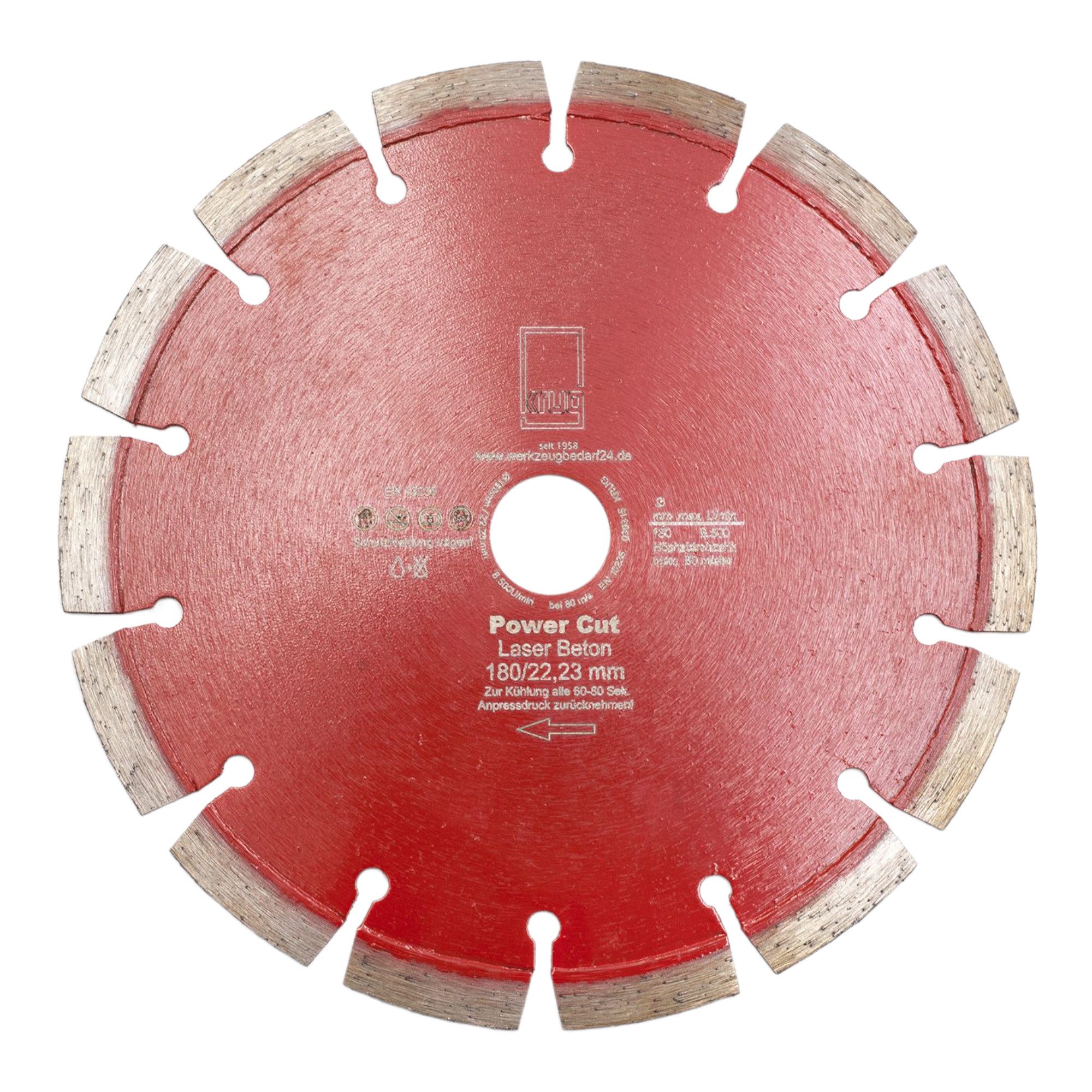 Trennscheiben Diamantscheibe Power Cut 180 mm für Beton Granit Klinker Stein