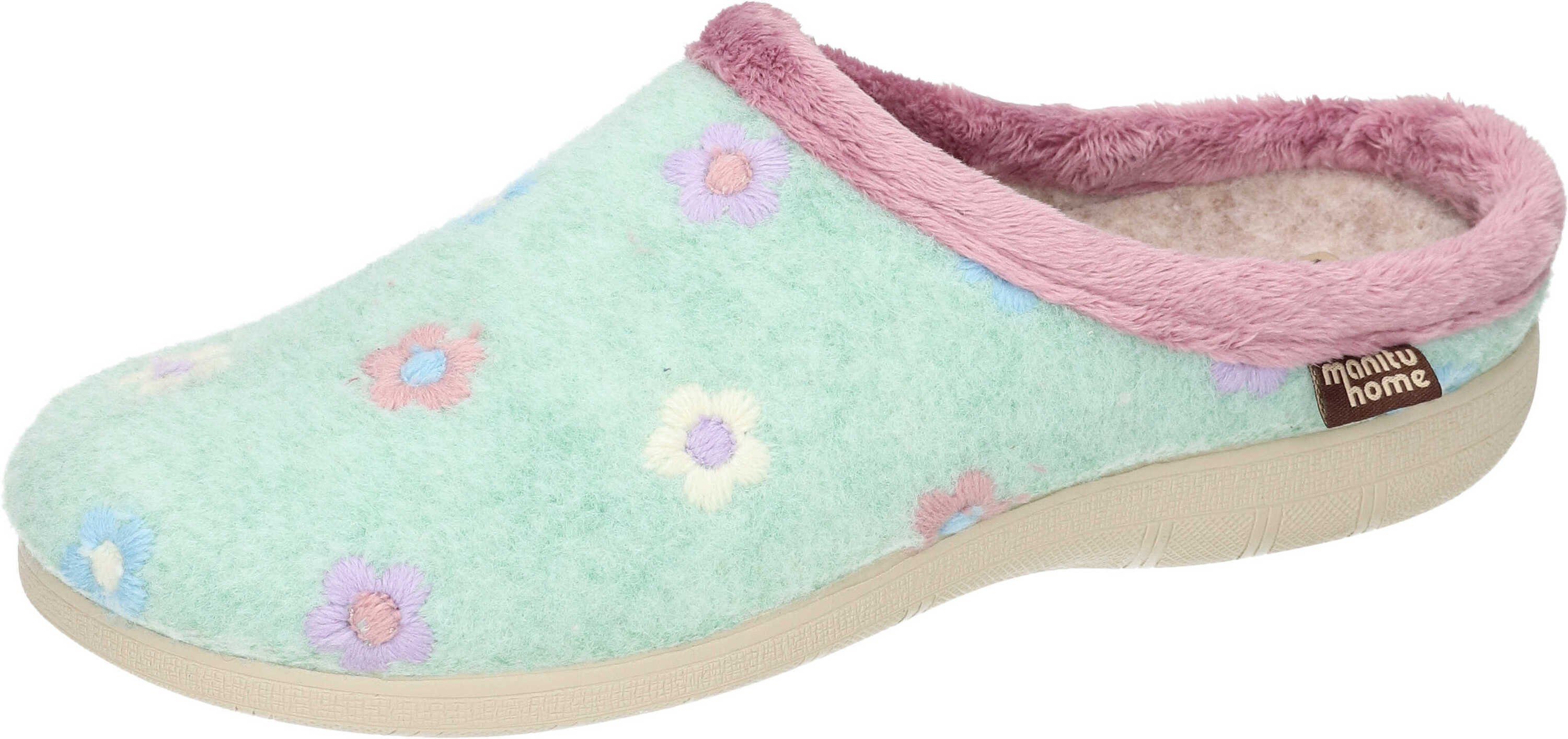 Manitu-Home Hausschuhe Hausschuh aus Flauschstoff