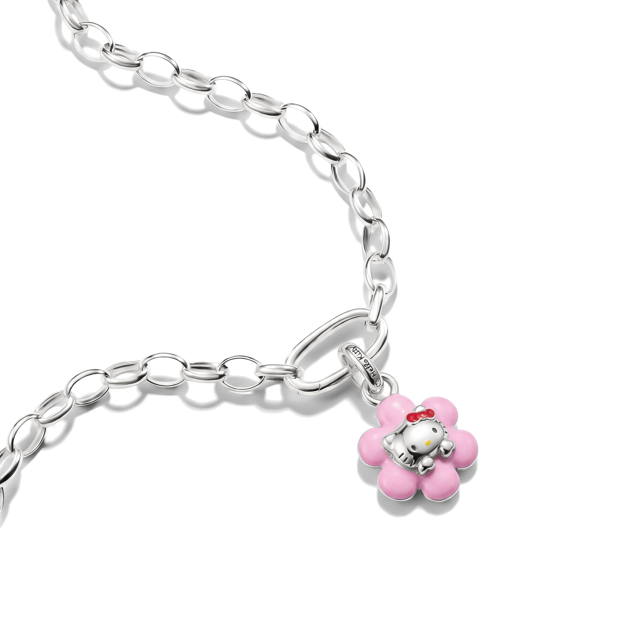 THOMAS SABO Charm-Einhänger THOMAS SABO ♡ Hello Kitty Charm Blume - Connect, Emaille