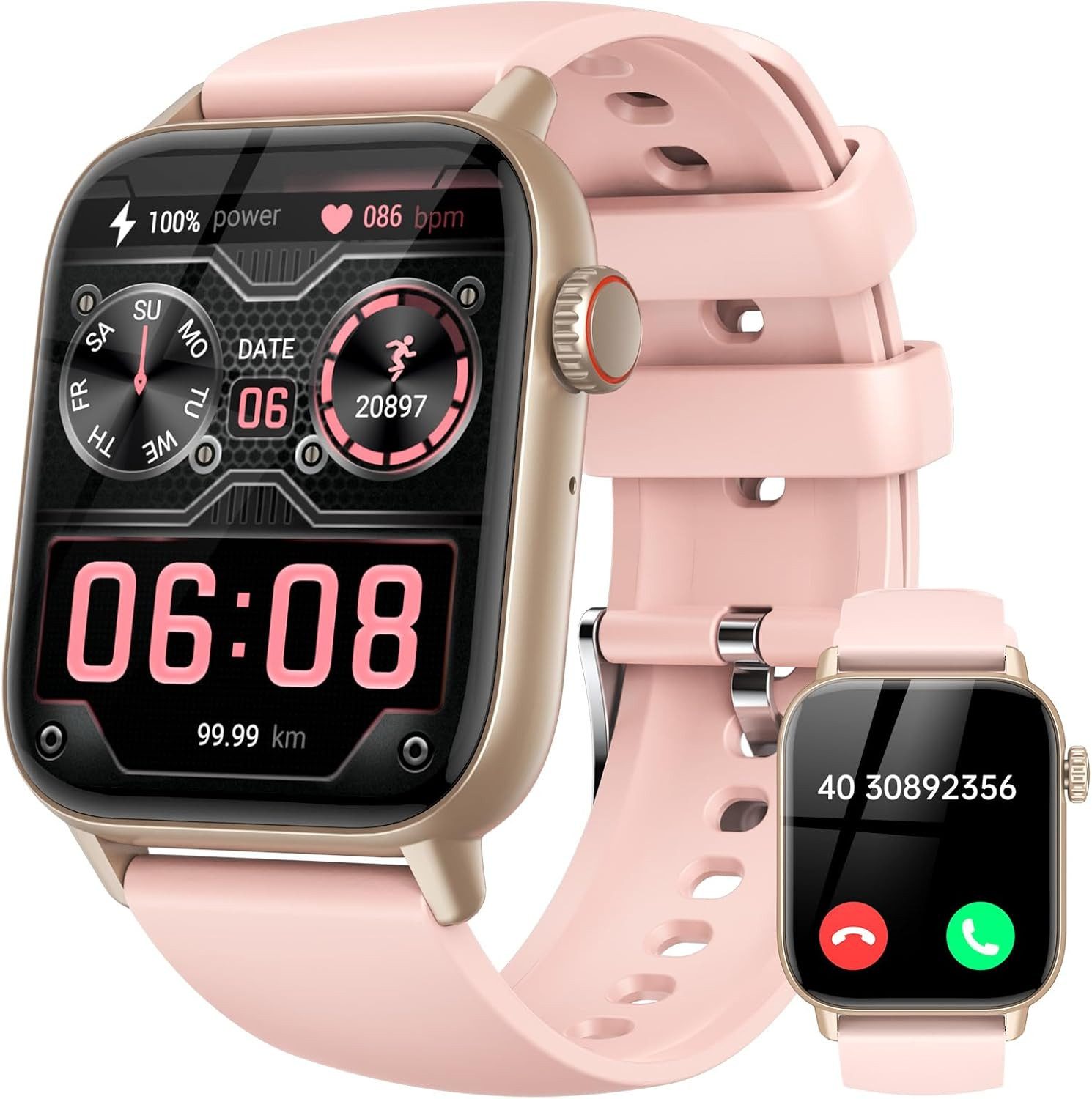 Damen-mit Telefonfunktion Smartwatch