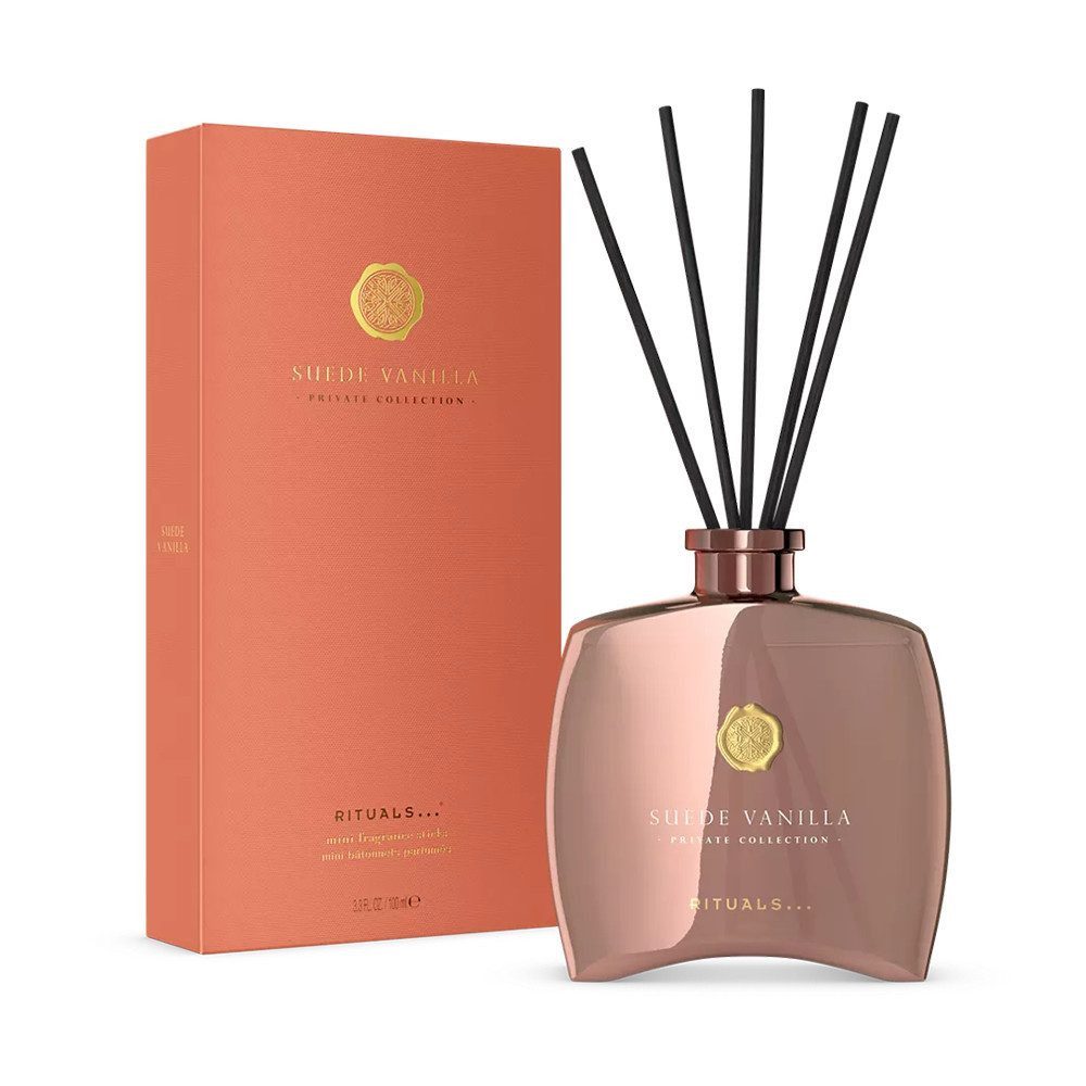 Rituals Raumduft Suede Vanilla Mini Duftstäbchen – Warmer Vanilleduft (Elegante Mini-Duftstäbchen mit warmem Vanilleduft – bis zu 6 Wochen Duft)