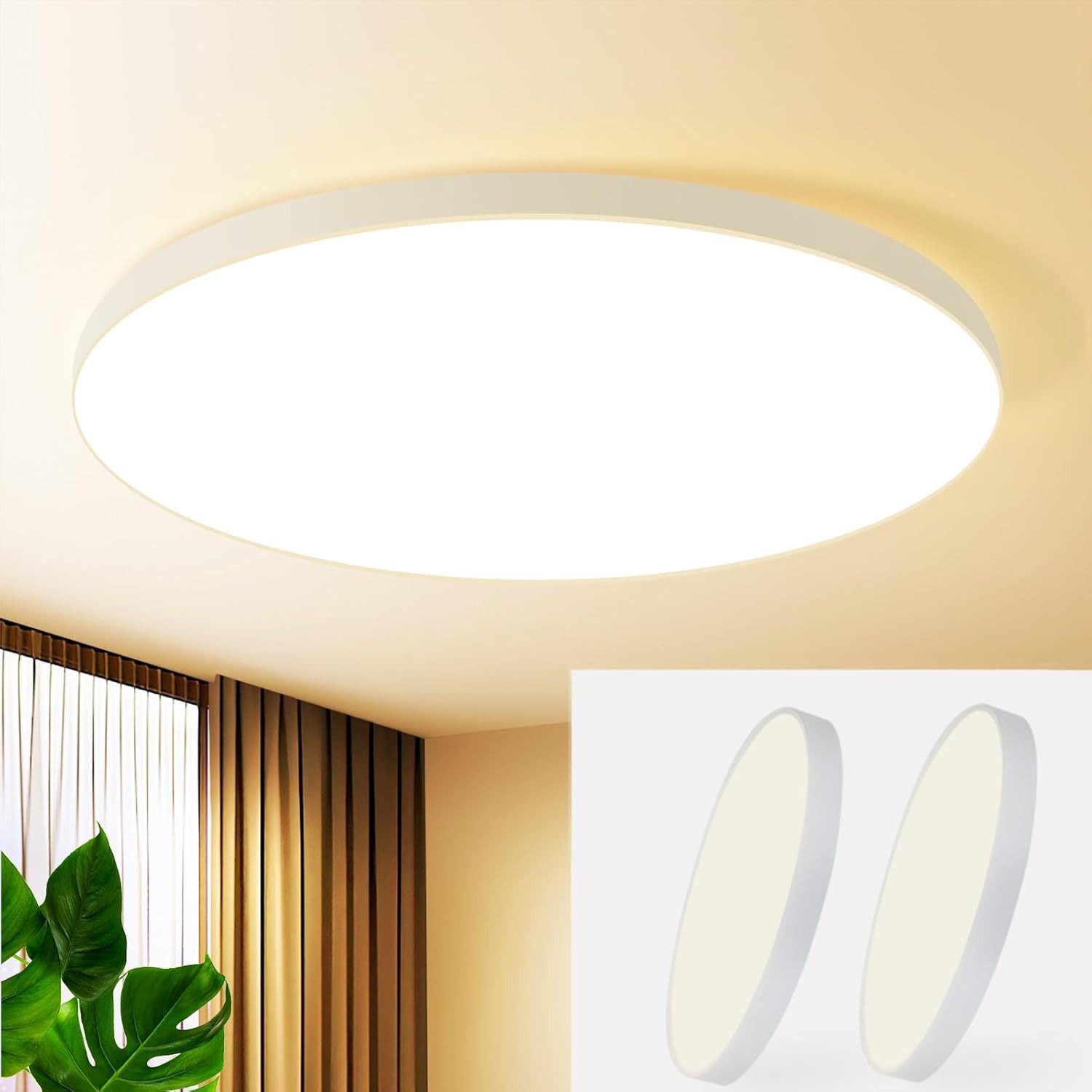 Nettlife LED Panel Badezimmer Rund Modern günstig online kaufen