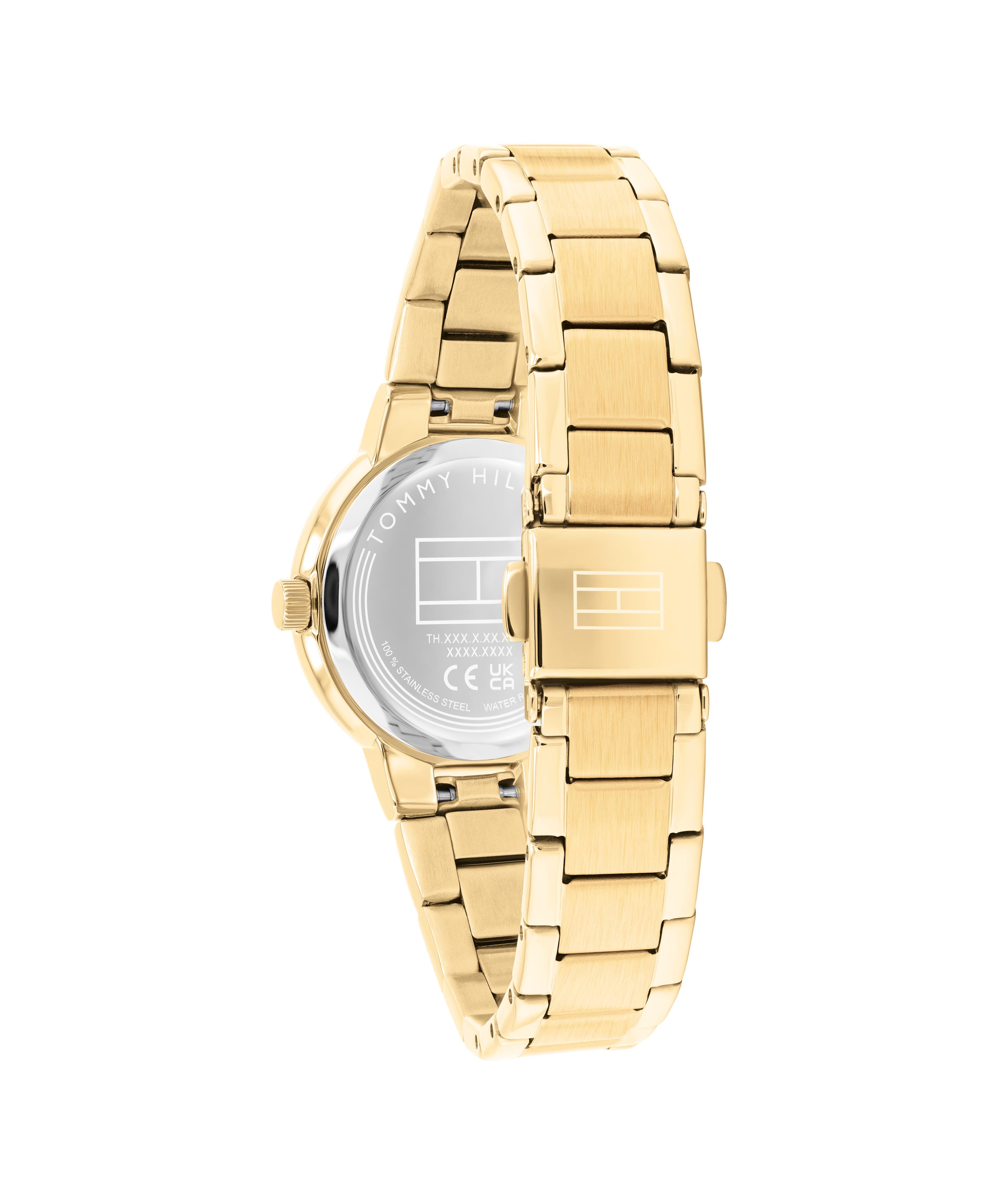 Tommy Hilfiger Quarzuhr Becca 1782904, Armbanduhr, Damenuhr, Edelstahlarmband, analog