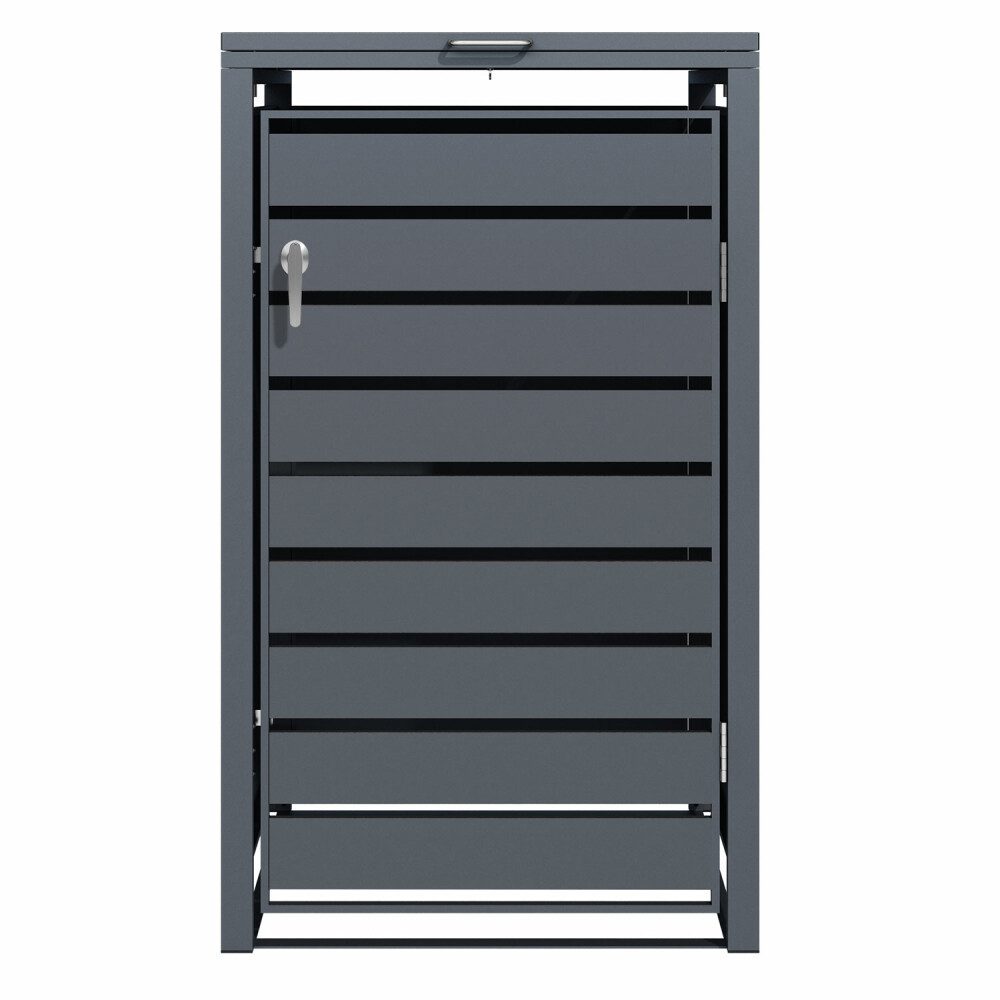 Phoenix Mülltonnenbox Phoenix Aufbewahrungsbox Mülleimer - Galvanisierter Stahl - Anthrazit (1 St)