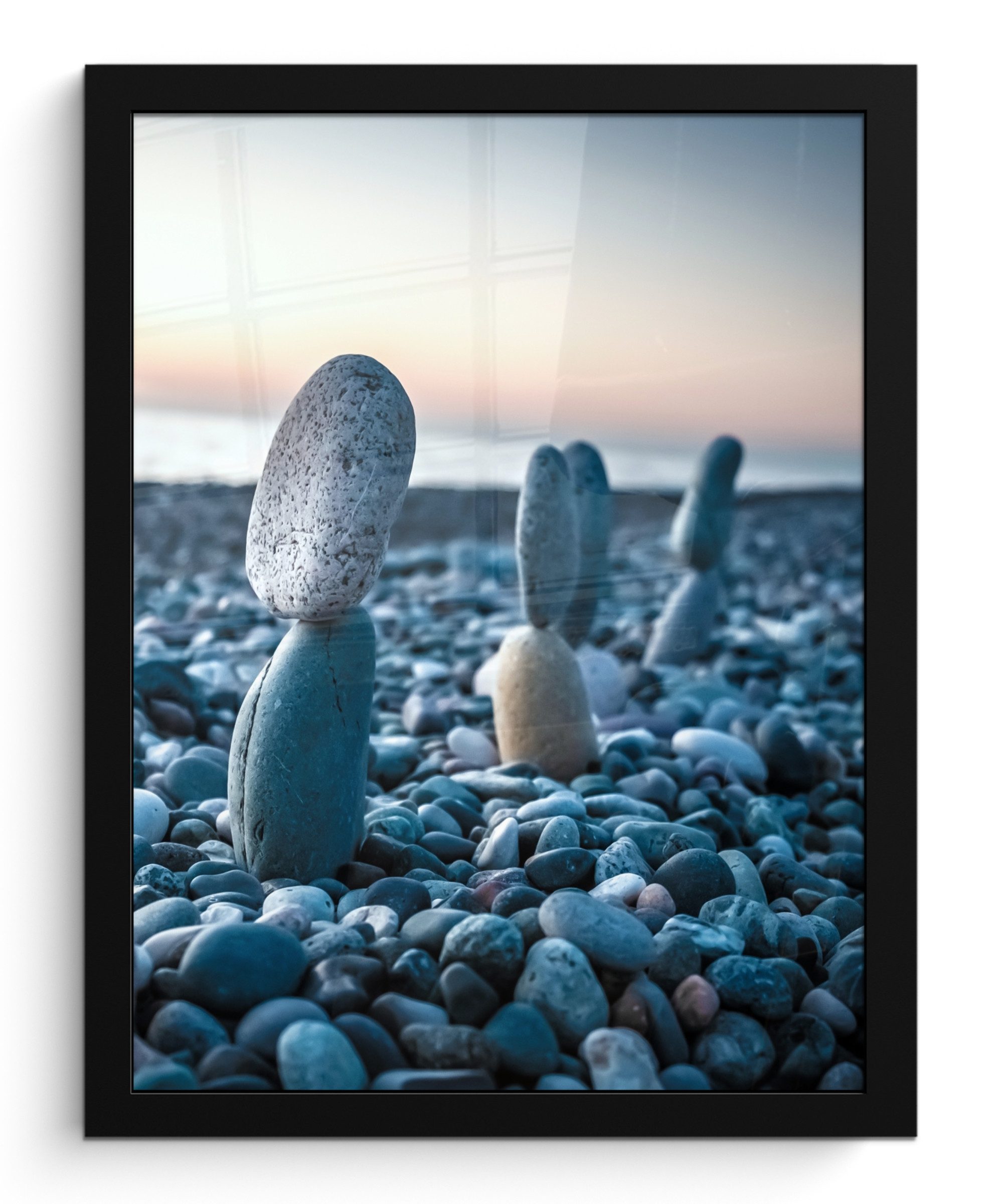 MuchoWow Poster Zen-Steine - Sonnenuntergang - günstig online kaufen
