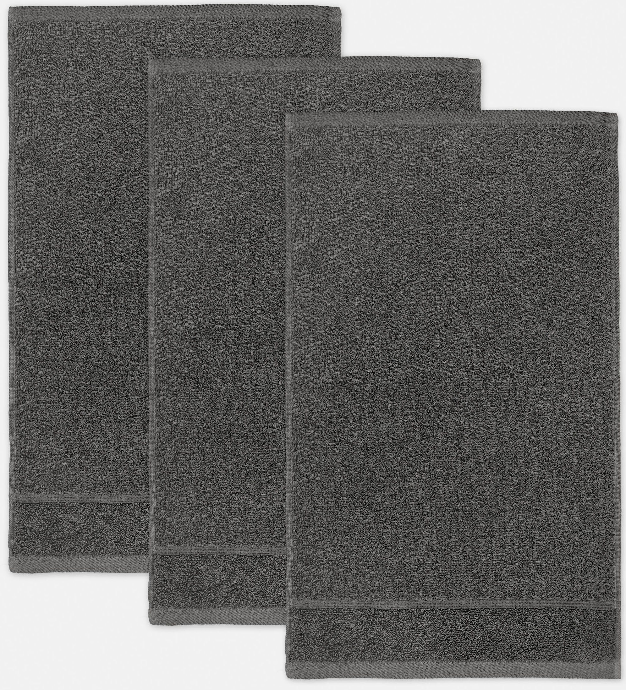 Möve for frottana Gästehandtücher Pearl, Walkfrottier (3-St), mit Perloptik günstig online kaufen