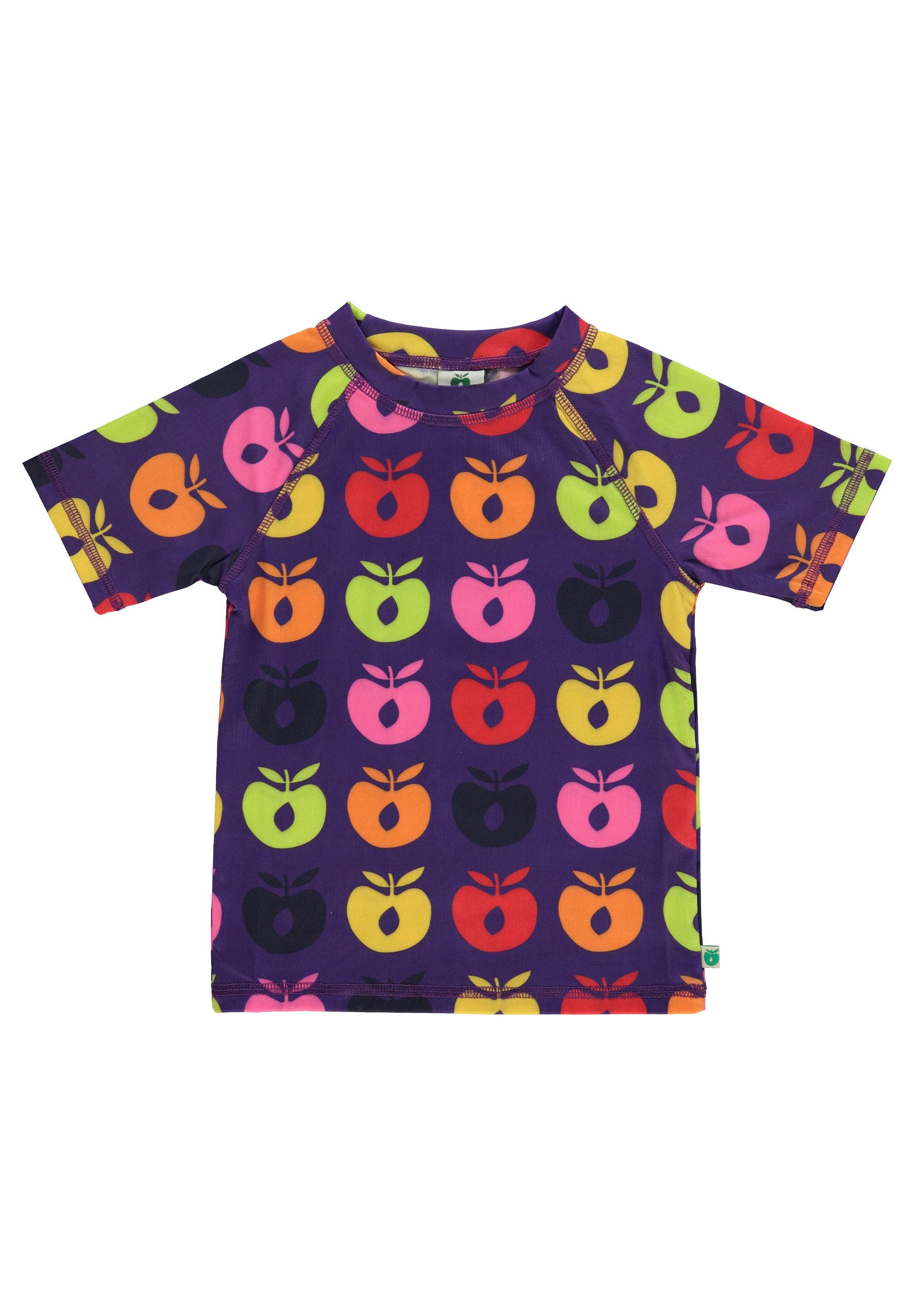 SMÅFOLK Bade-Shirt UV50-T-shirt mit retro-äpfeln Mit UV-Faktor UPF50+ mehr