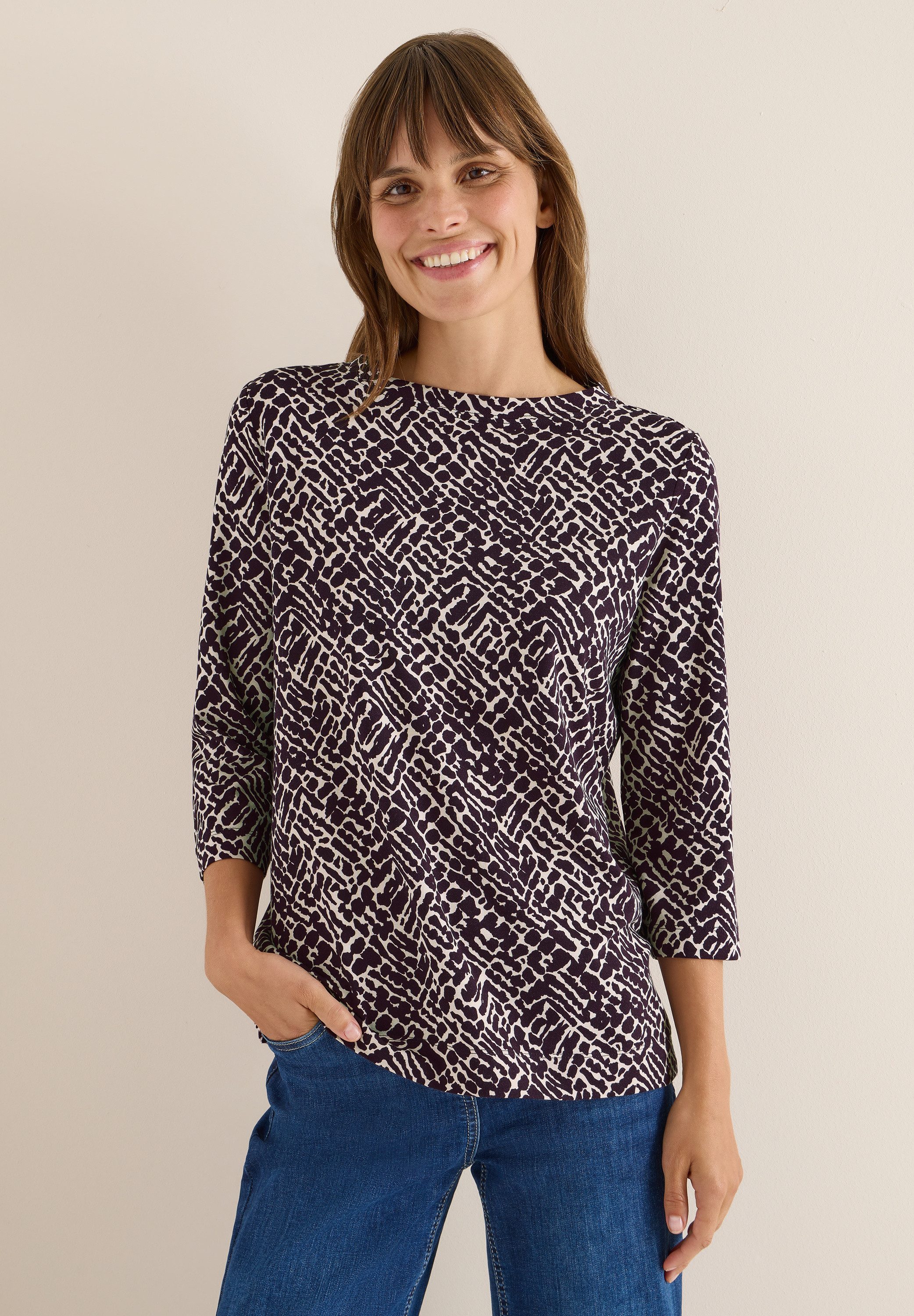 CECIL 3/4-Arm-Shirt mit 3/4 Ärmeln günstig online kaufen