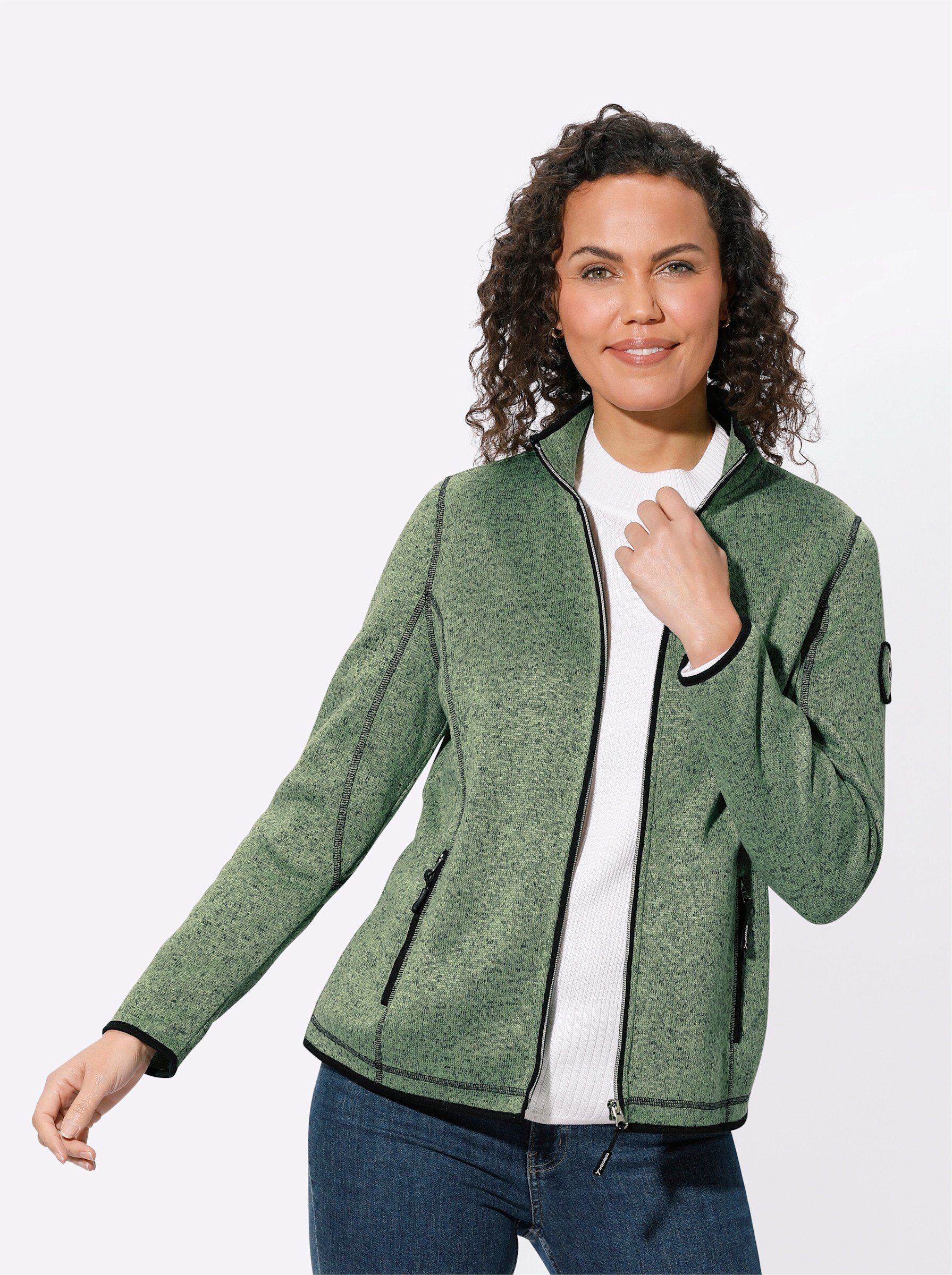 Witt T-Shirt Strick-Fleecejacke günstig online kaufen