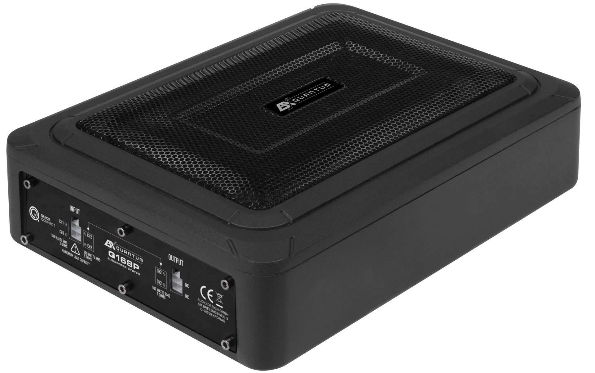 ESX Q168P 15 x 20 cm (6 x 8) Subwoofer-System Auto-Subwoofer (100 W, max.: W cm)