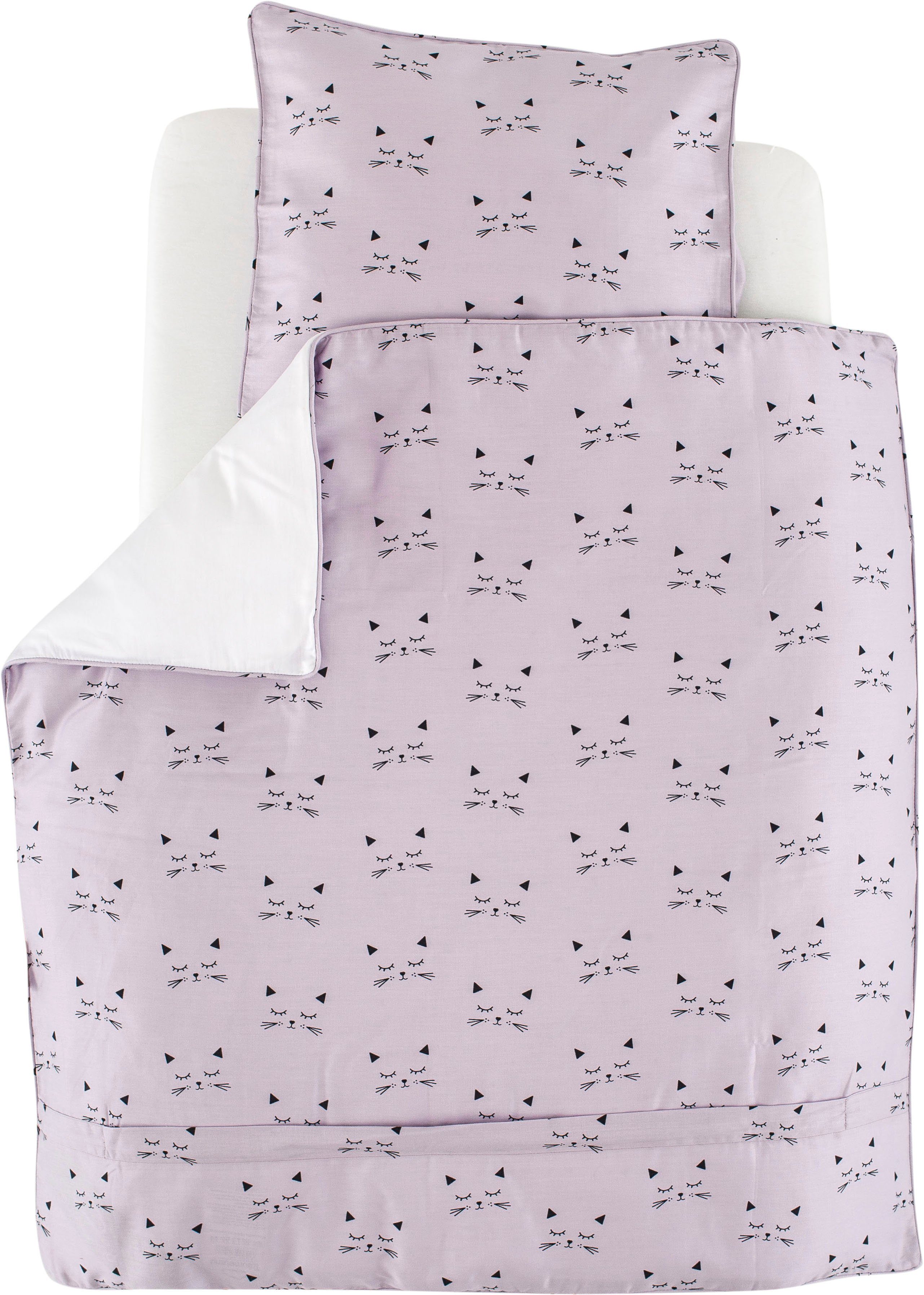 Träumeland Babybettwäsche kuschelweiche Bettwäsche Schmusekatze, Jersey, günstig online kaufen