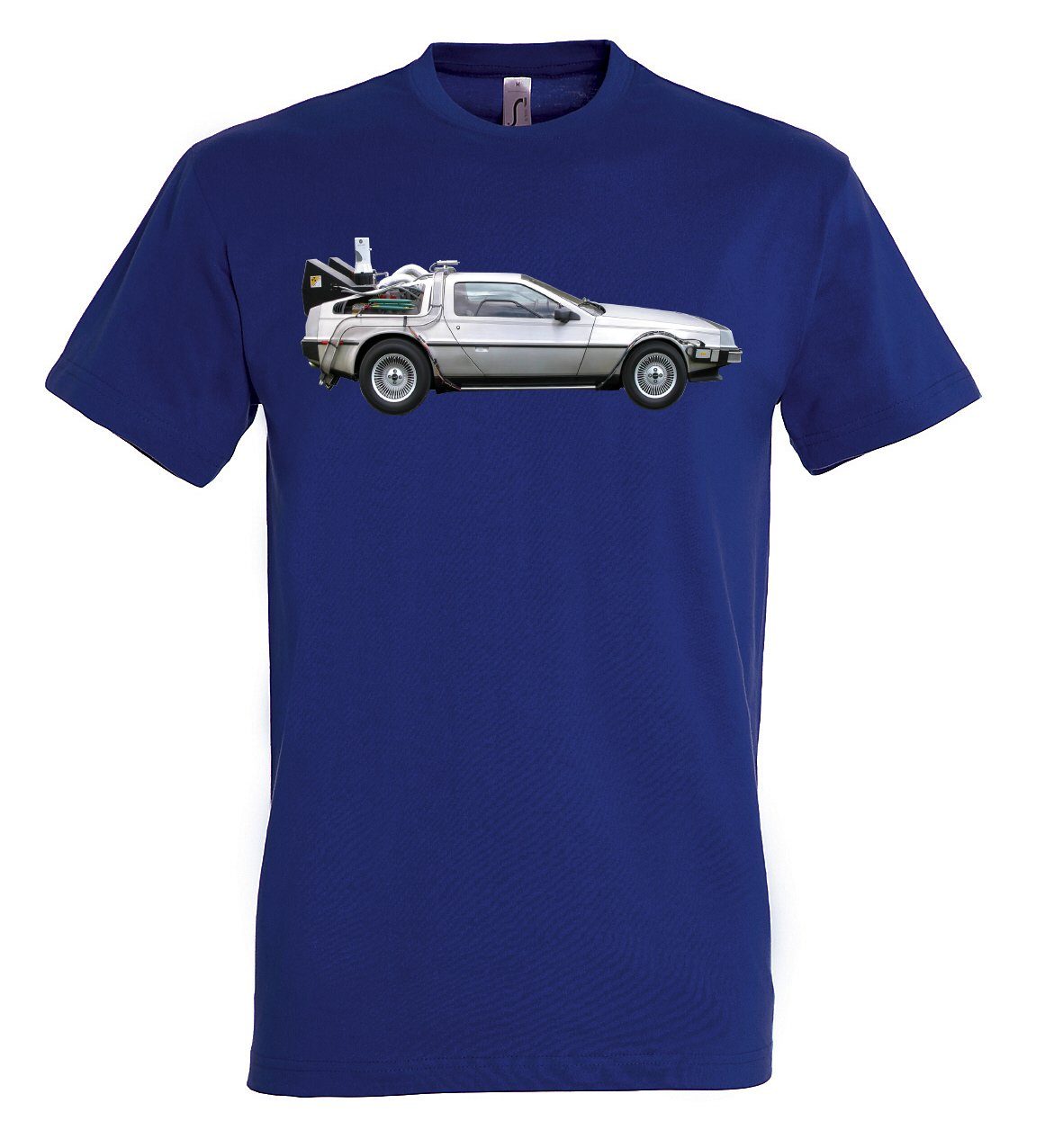 Youth Designz T-Shirt Delorean Herren T-Shirt mit trendigem Frontprint Navyblau