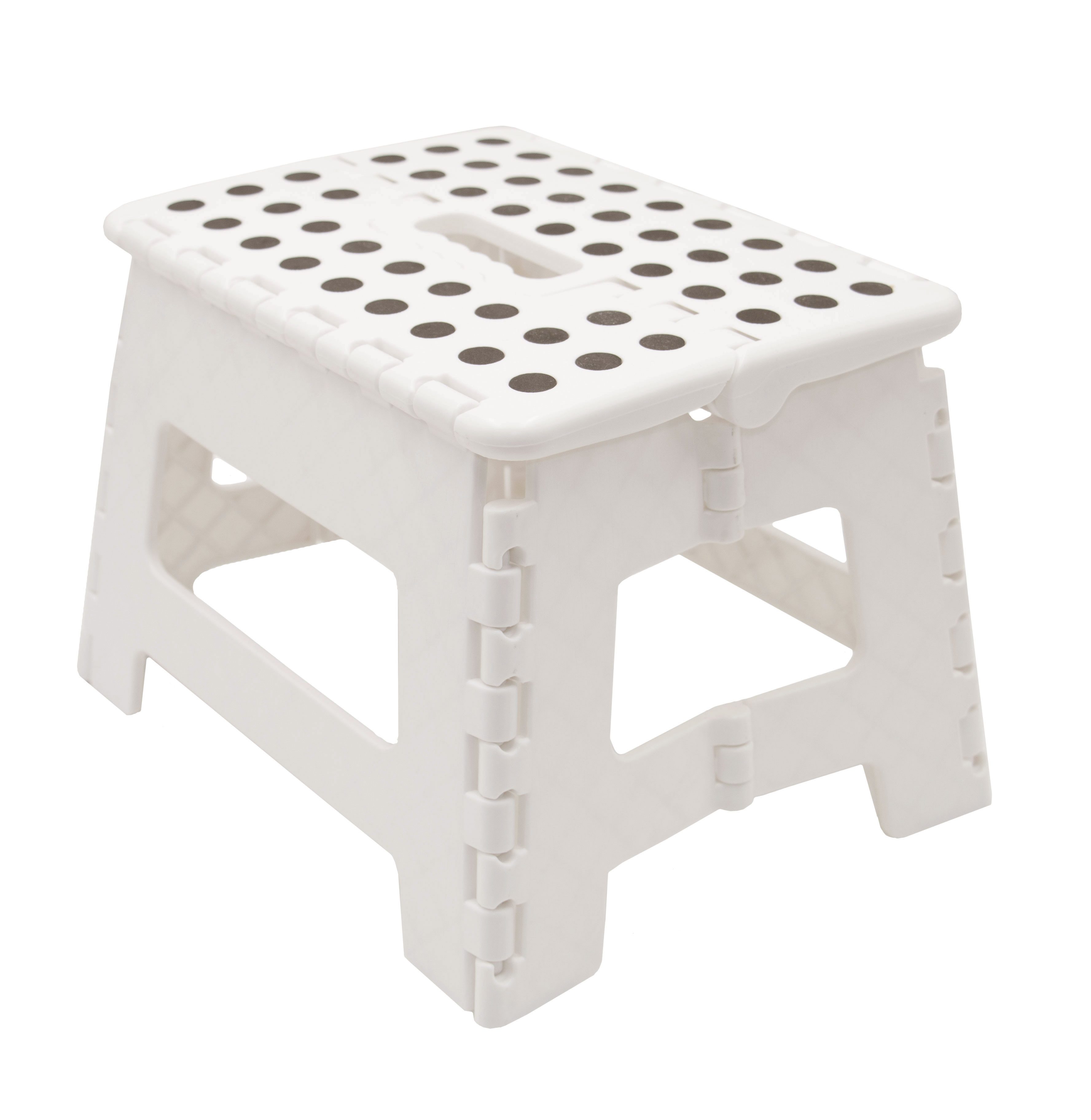 ZOLLNER Tritthocker, 100% Kunststoff, bis ca. 120 kg belastbar, Antirutschnoppen