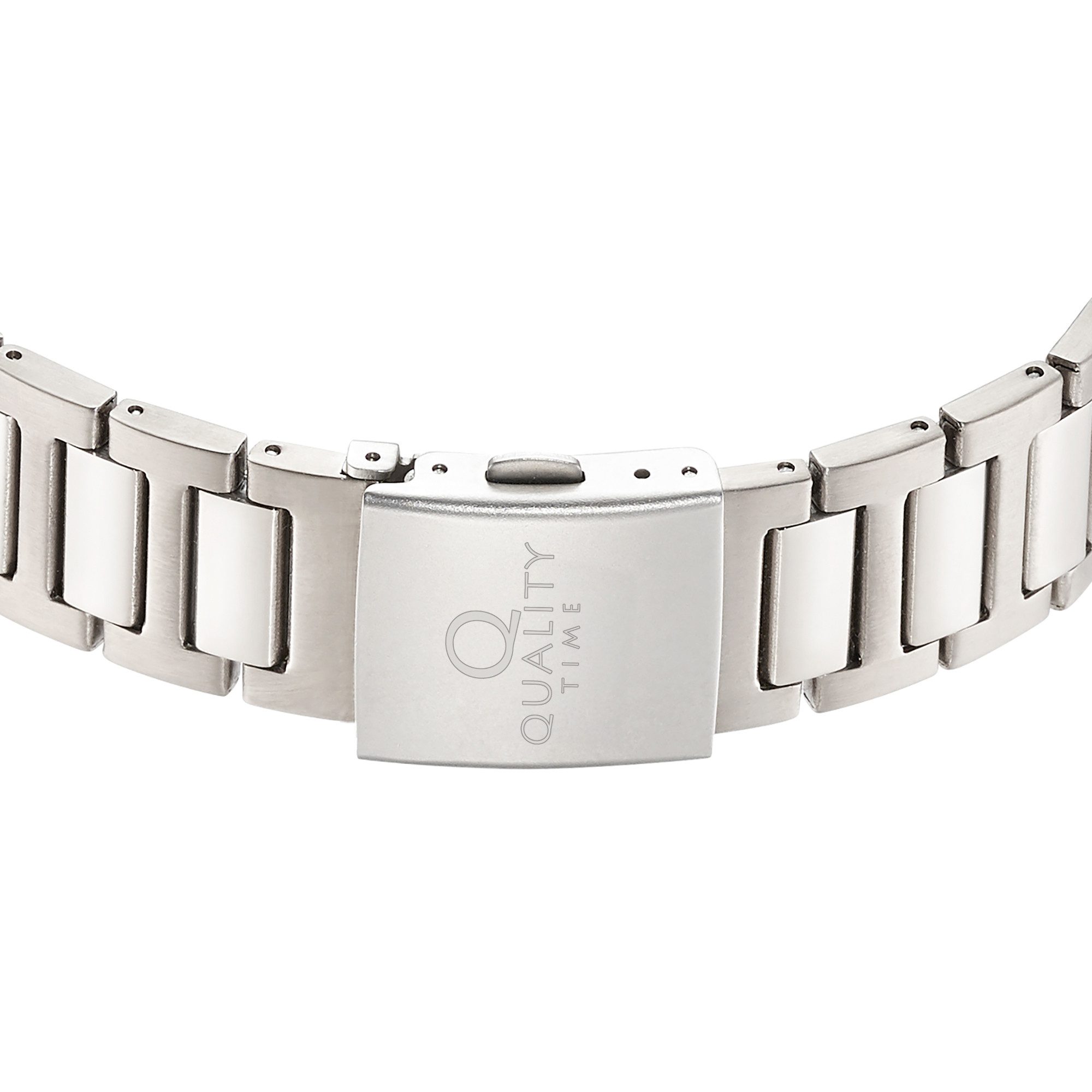 QUALITY TIME Funkuhr QGT-11391-90M, Armbanduhr, Solar, Herrenuhr, analog, automatischer Kalender