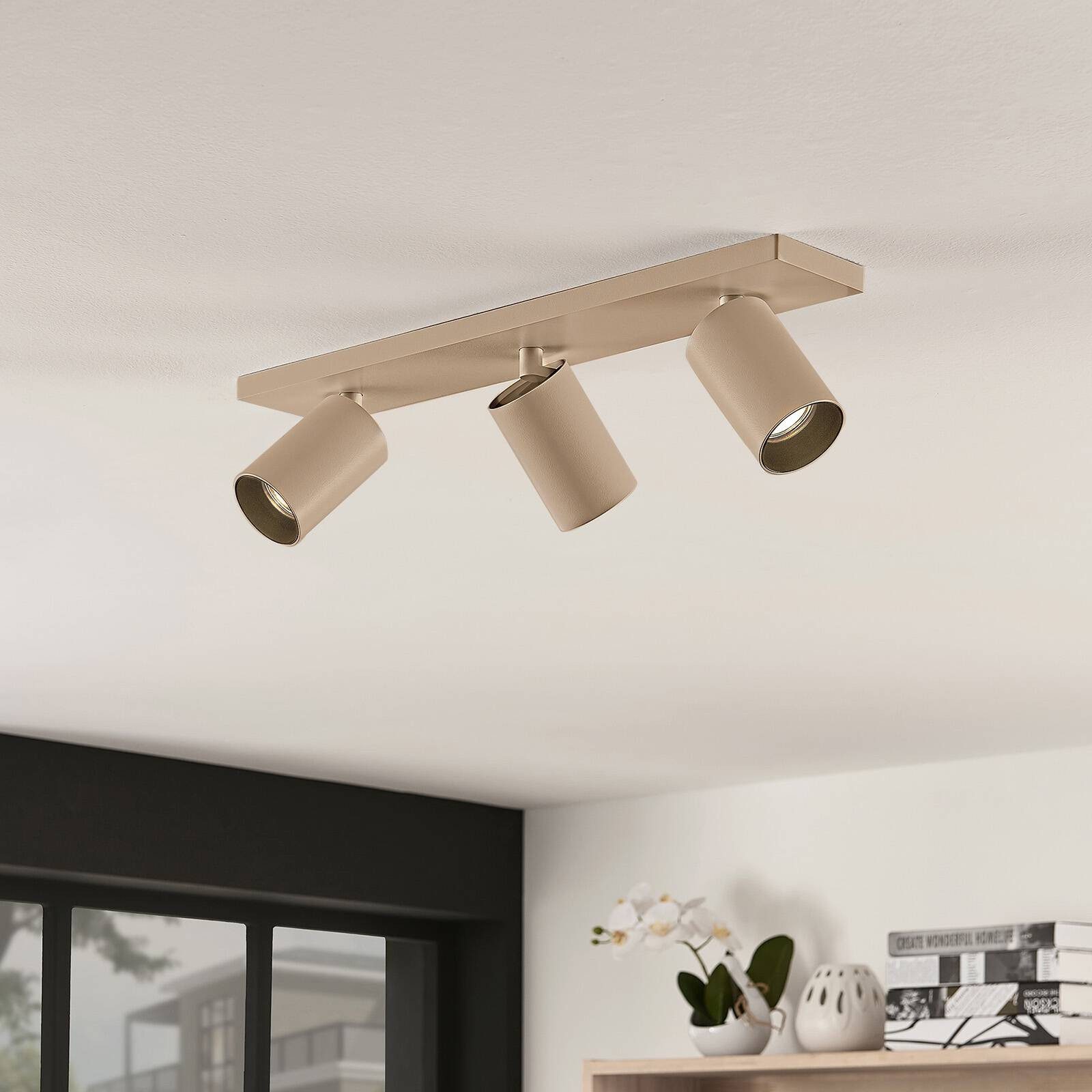 Arcchio Deckenstrahler Brinja, Metall, Braun IP20, 3 x 8 W LED
