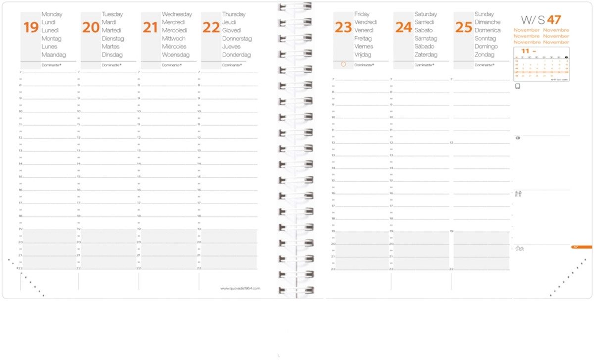 Buchkalender Ersatzeinlage Time & Life Medium 16x16cm 2026