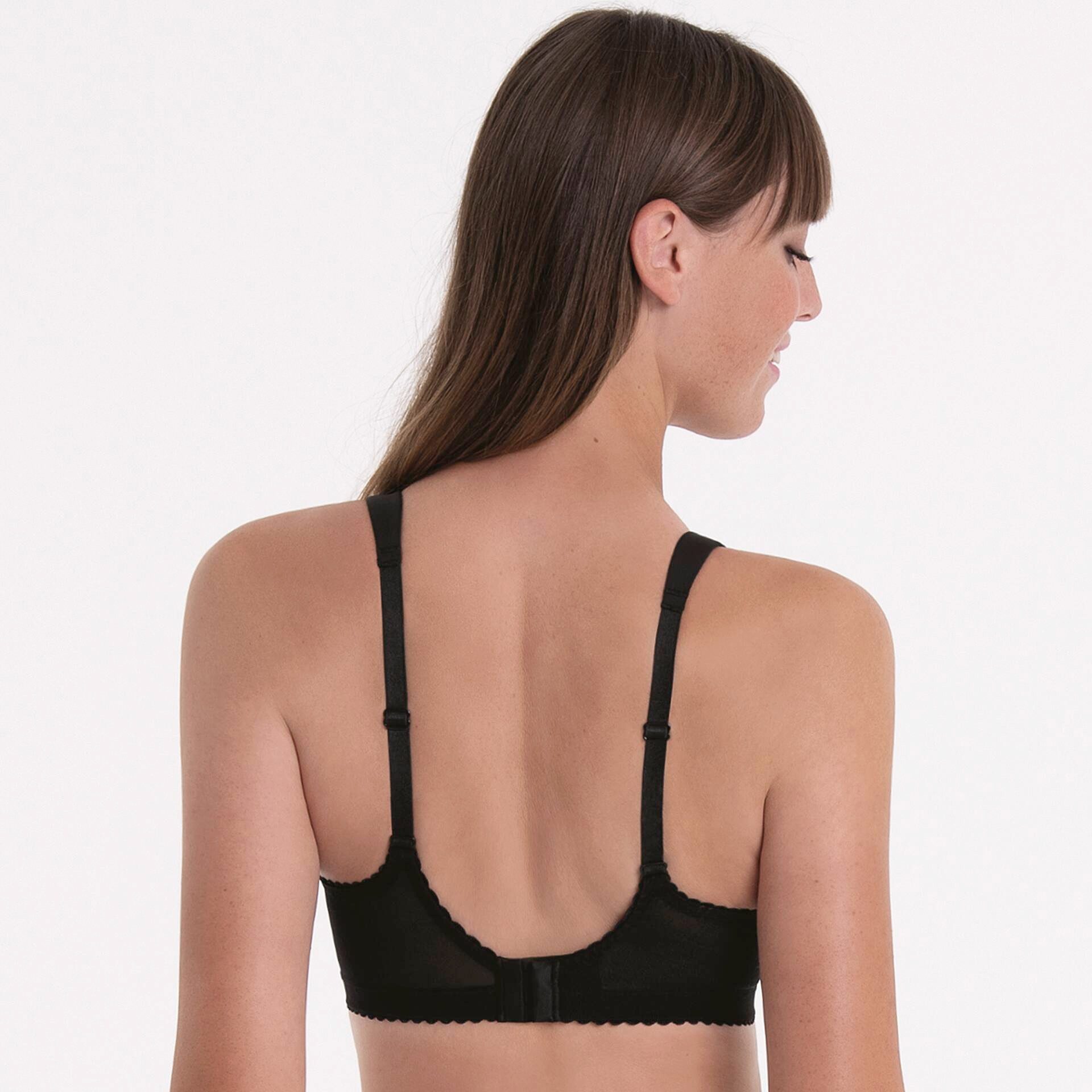 Rosa Faia Soft-BH Sita verstellbare Träger, transparente Blende, mit Spitze, feminin
