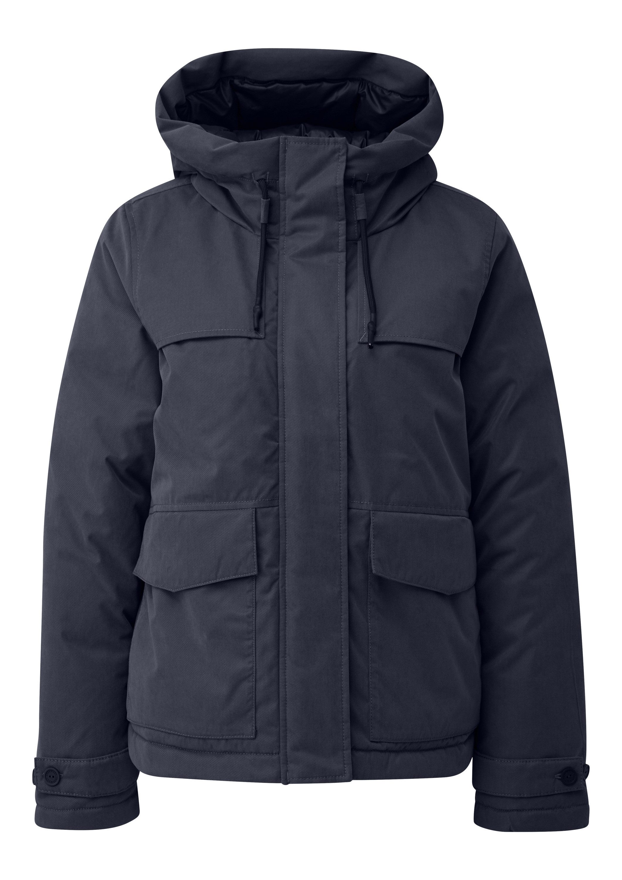 QS Winterjacke Outdoor-Jacke Gefütterte Jacke mit Kapuze günstig online kaufen