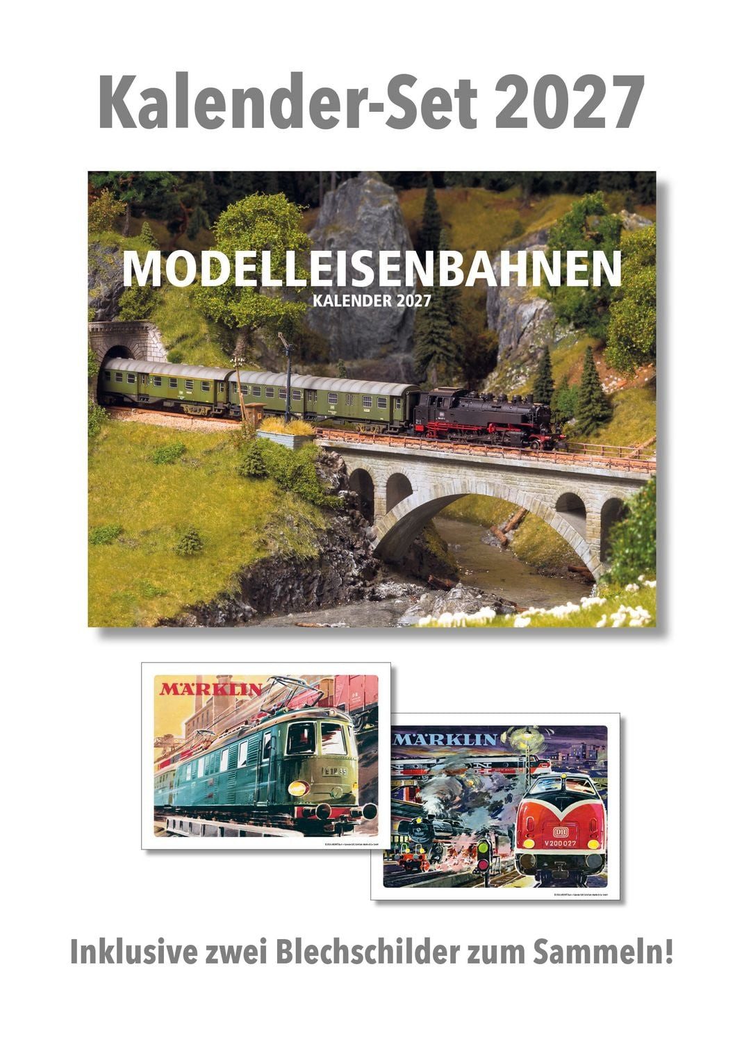 Wandkalender Modelleisenbahnen Kalender 2027