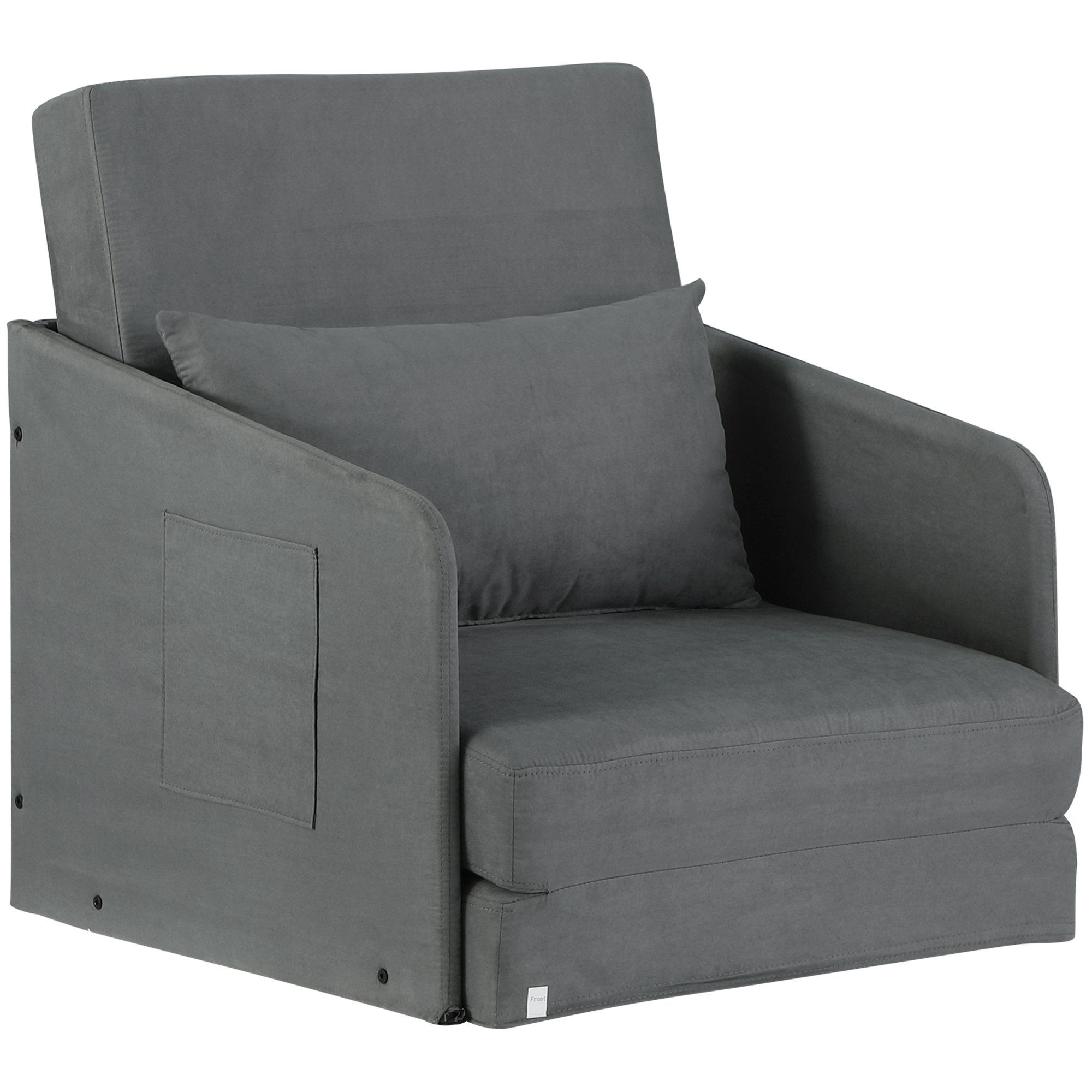 HOMCOM Sessel Einzelsofa Waschbarer Bezug 2 günstig online kaufen