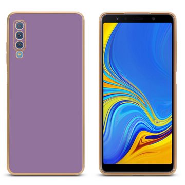 Cadorabo Handyhülle Samsung Galaxy A7 2018 Samsung Galaxy A7 2018, Schutzhülle - TPU Silikon Hülle - mit Kameraschutz