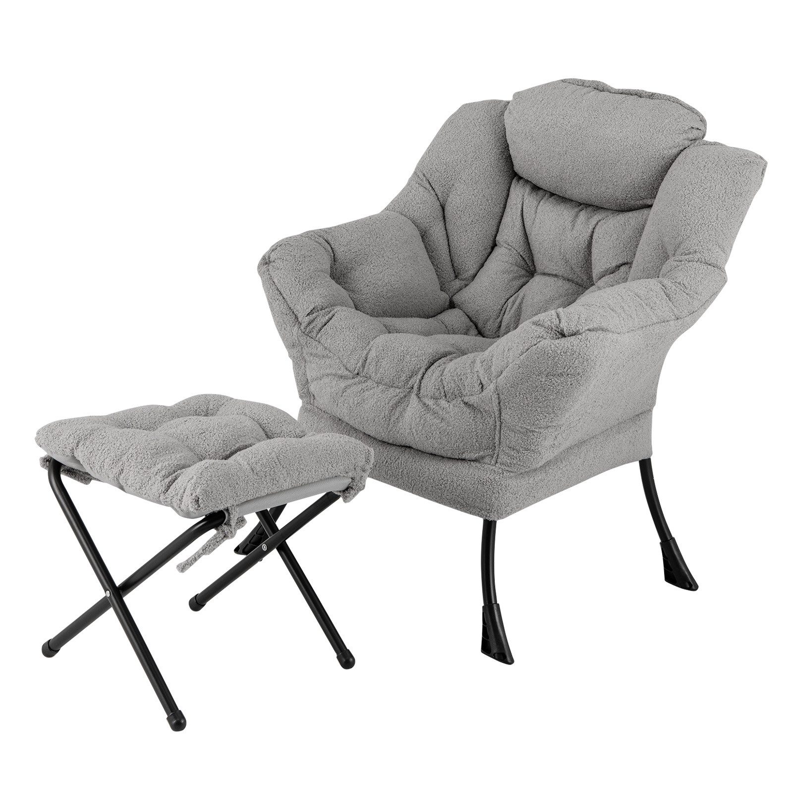 COSTWAY Relaxsessel (2-St), Ohrensessel gepolstert, mit günstig online kaufen