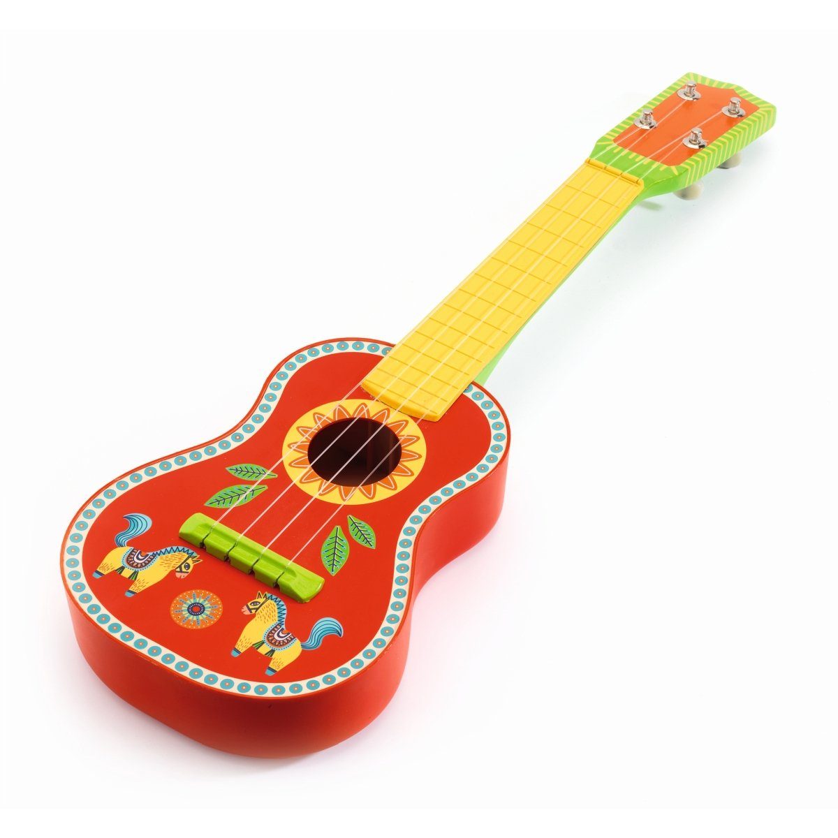 DJECO Ukulele Animambo: Ukulele Kindergitarre 4 Saiten