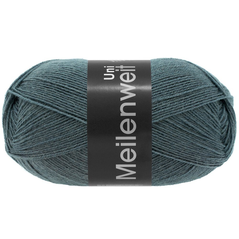 LANA GROSSA MEILENWEIT 100 g UNI 4-fach Sockenwolle Häkelwolle, 420 m (Waschmaschinenfest, filzfrei und extra strapazierfähig, 4-fach Sockengarn aus 80 % Schurwolle in Uni-Farben), 100 g