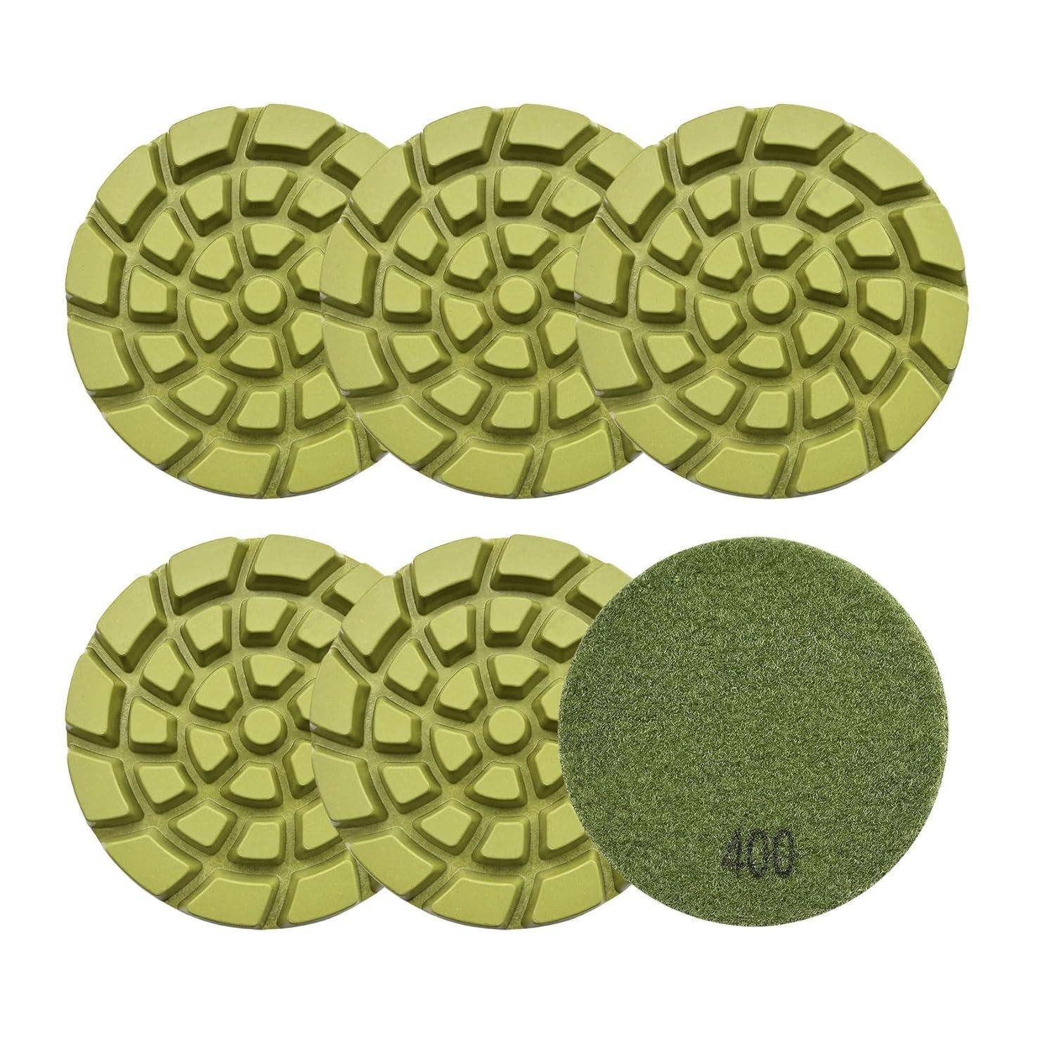 LuxusKollektion Polierpad Polierpads Diamant Beton 6 Stück 4 Zoll 400 Harzbindung Grit #400