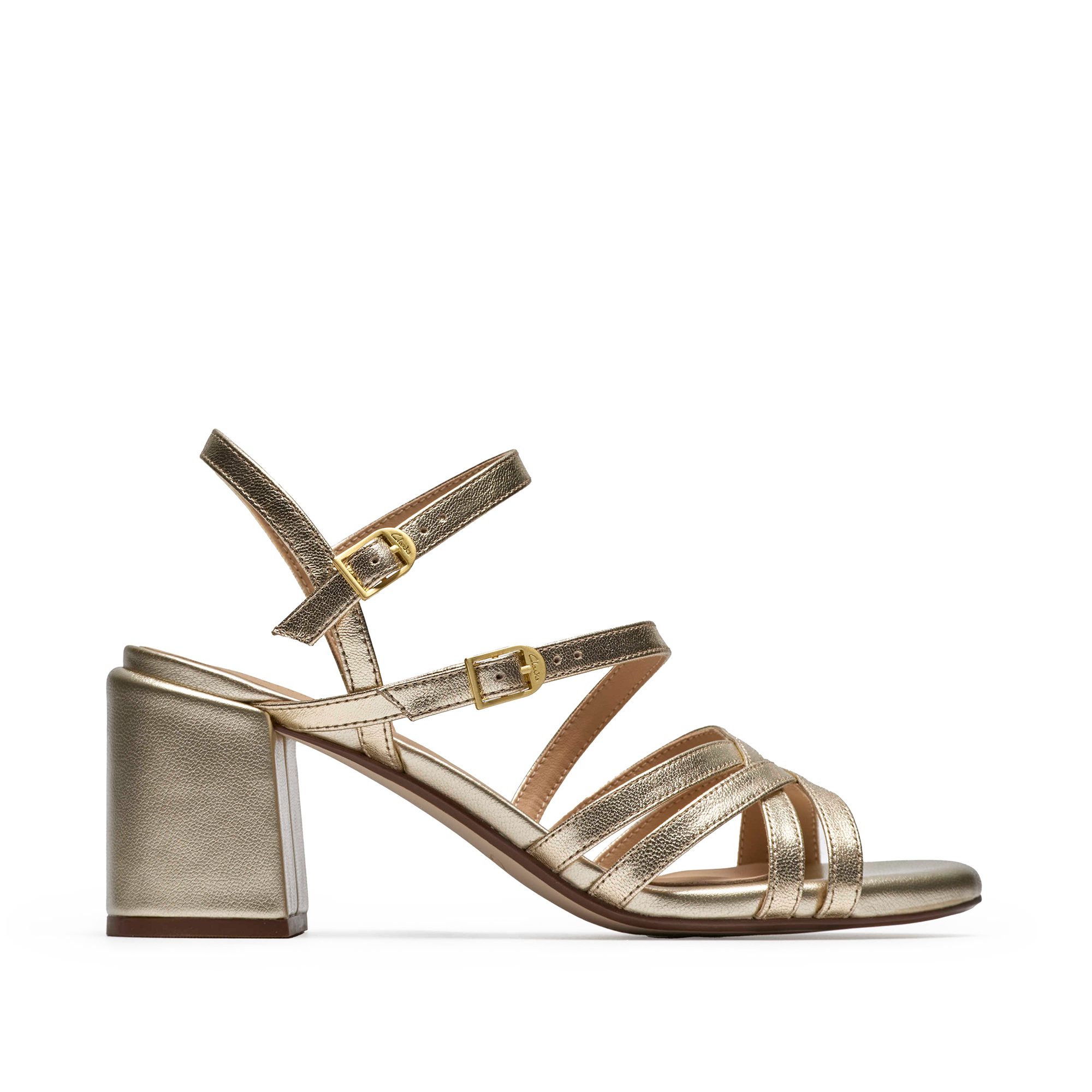 Clarks Clarks Ezoria Strap 26185896 4, Sandaletten, Gold, Damen Sandalette