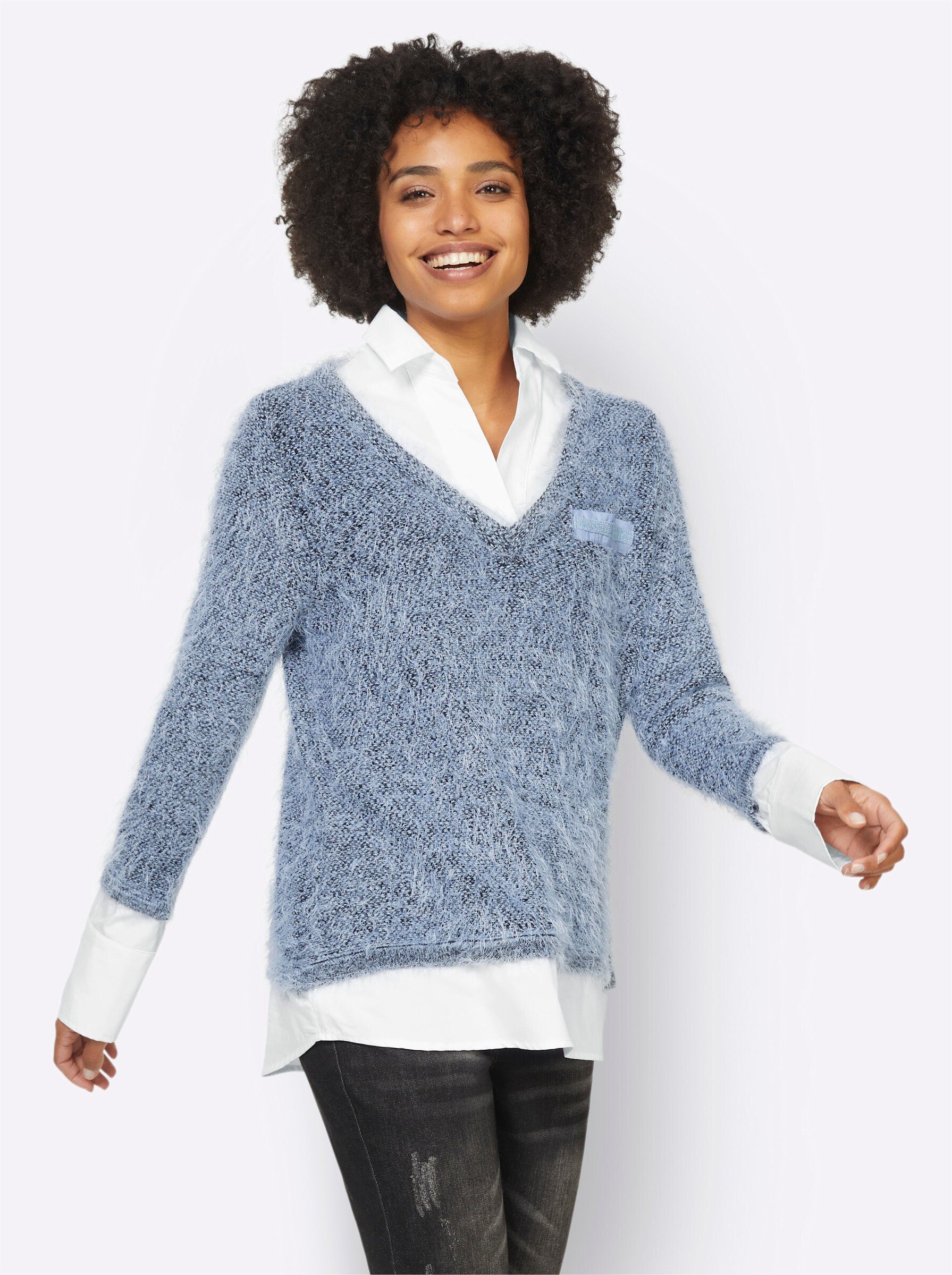 heine Strickpullover 2-in-1-Pullover .