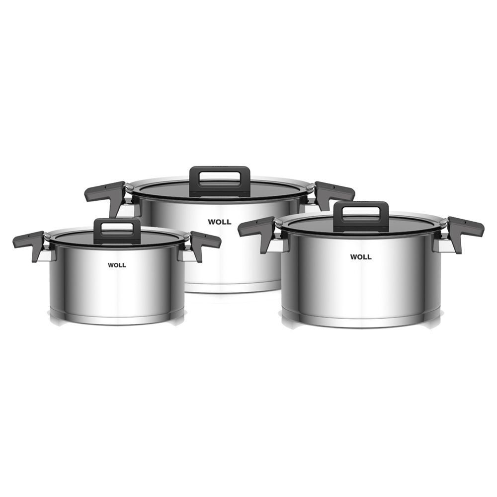 Woll Pfannen Kochtopf Kochtopf-Set WOLL CONCEPT silber