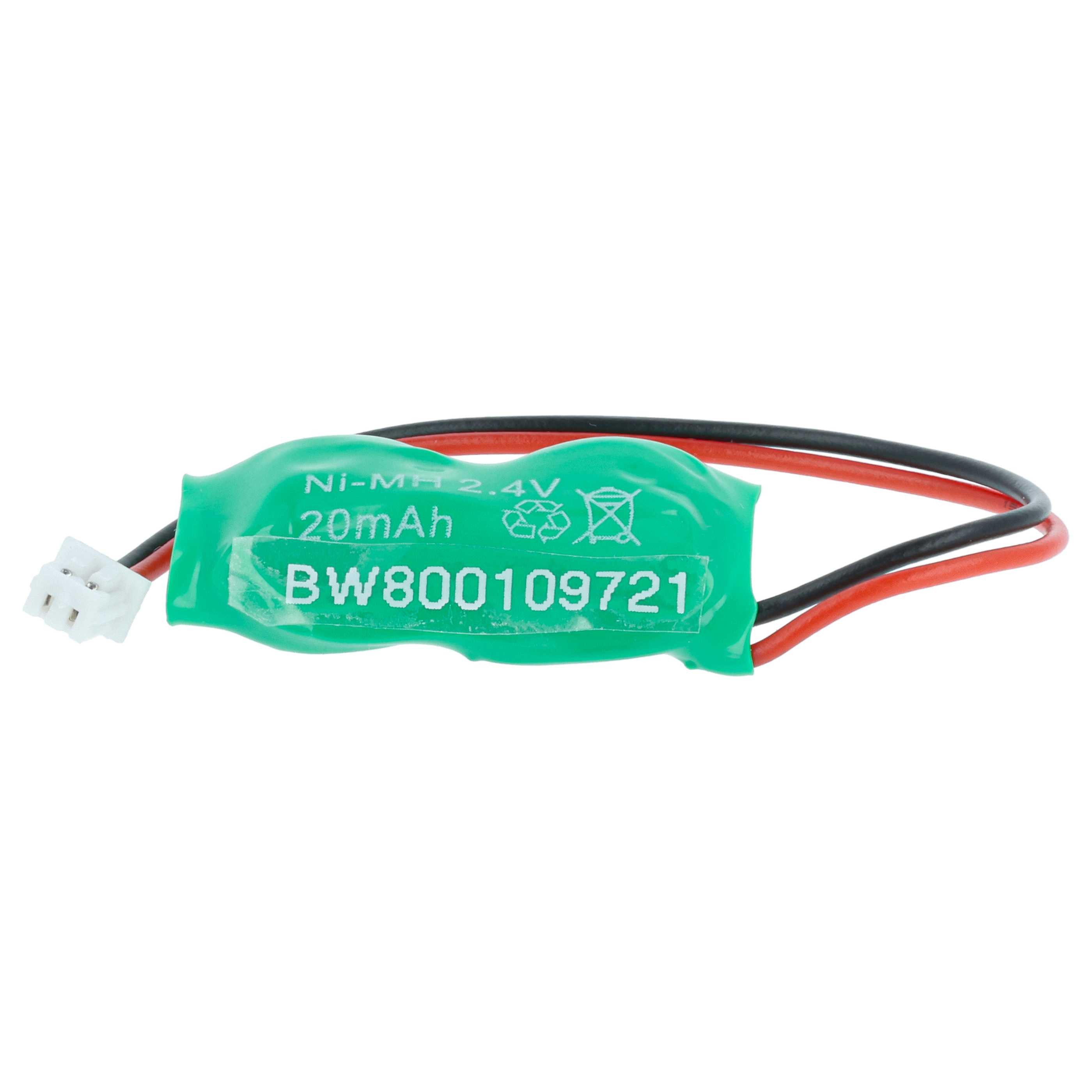 vhbw Batterie Ersatz für 2/V15H, FL2/V11H-WR, 2/V30H, 2/V20H, PCG-91111M Akku Batterie NiMH 20 mAh (2,4 V, 1 St), Leistungsfähige Ersatz-Batterie für PC, Laptop, Barcodescanner, Nicht
