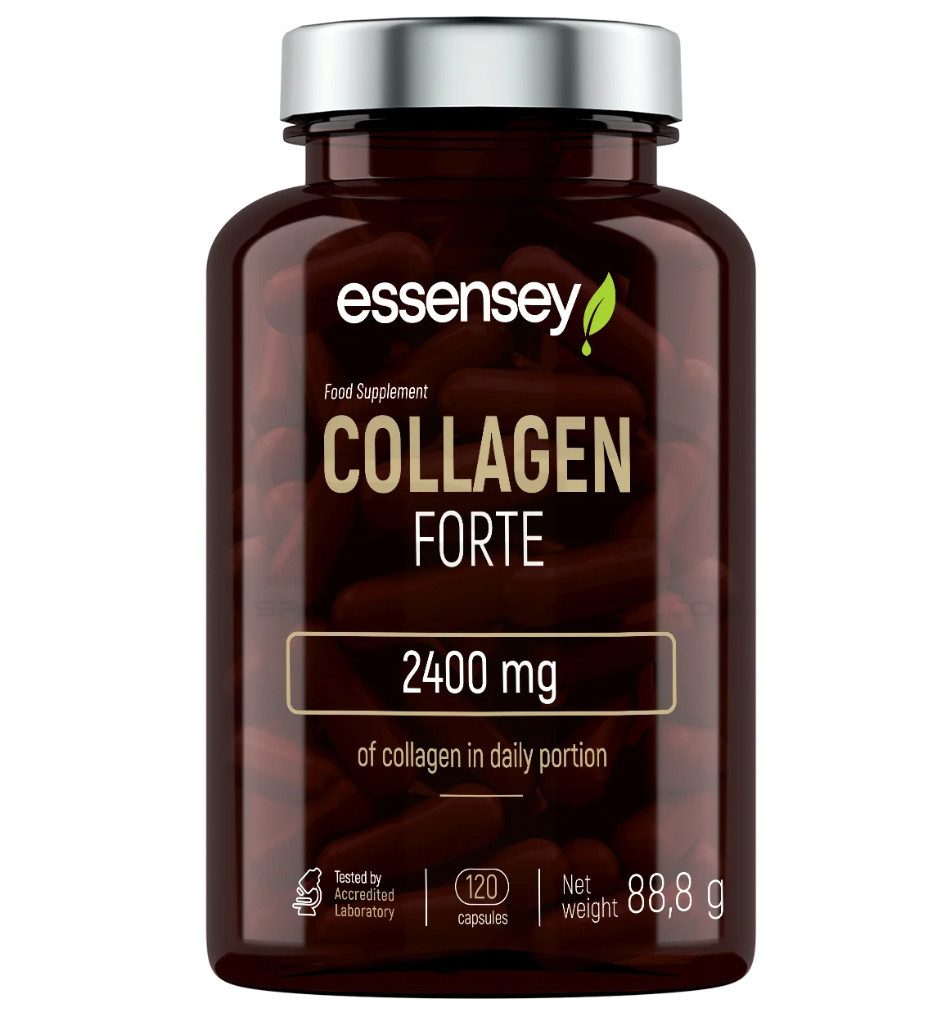 essensey Essensey® COLLAGEN FORTE 2400mg 120 Kapseln Kollagen Kapseln, 1 er Einzelprodukt à 120 St., 120 g, SOLUGEL® Kollagen Typ I