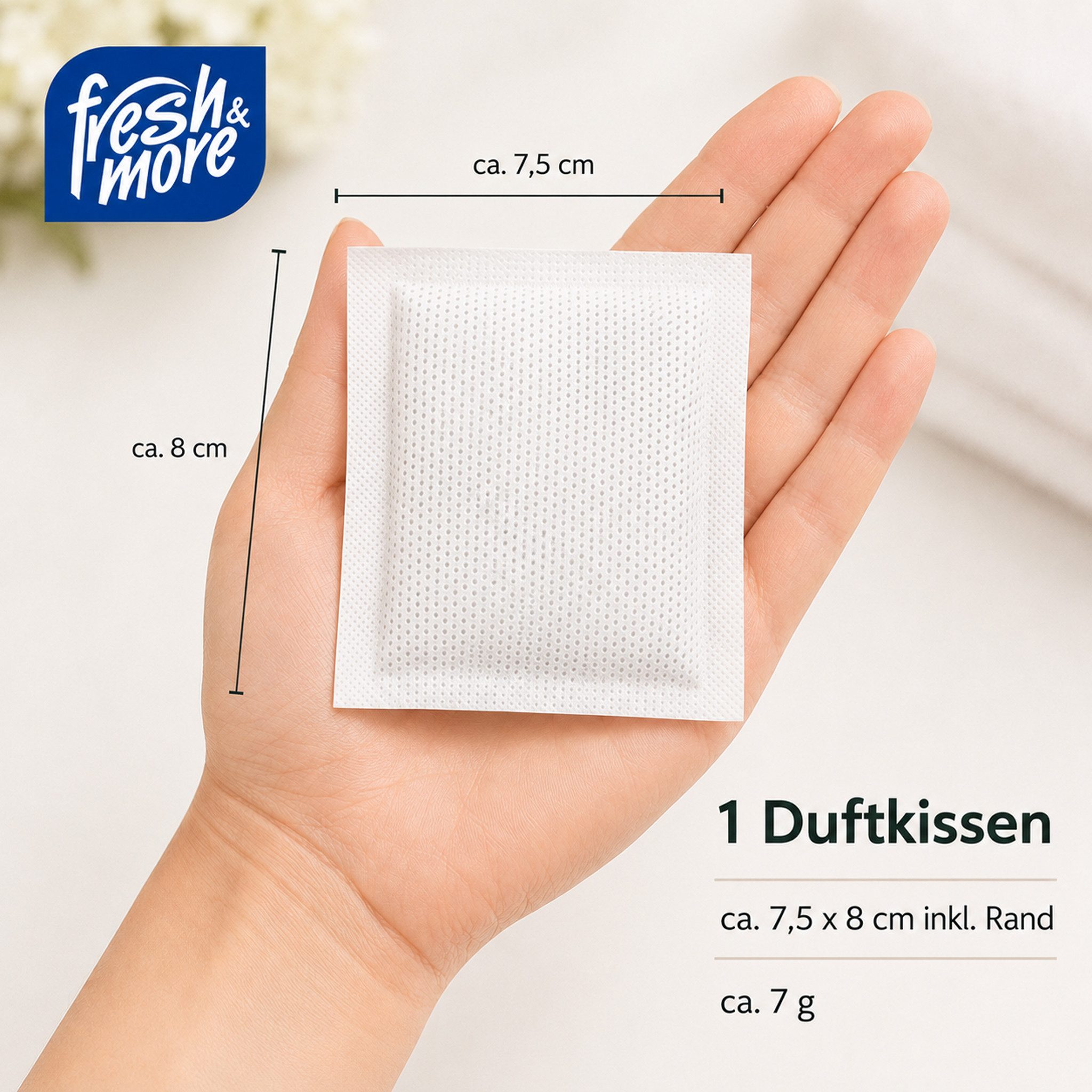 fresh & more Duftbeutel Duftkissen Mix, 3er Set, 9-tlg., 3 Packungen mit je 3 Duftkissen, 3 Duftvarianten, mit Frischeperlen