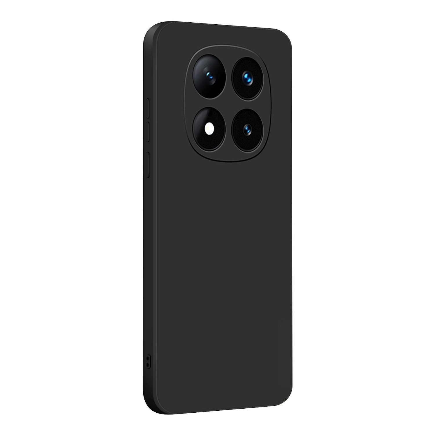Wigento Handyhülle Für Xiaomi Redmi Note 14 Pro 5G Silikon TPU Schutz Hülle dünn Schwarz, Stilvolle TPU Hülle, präzise Aussparungen, schützend