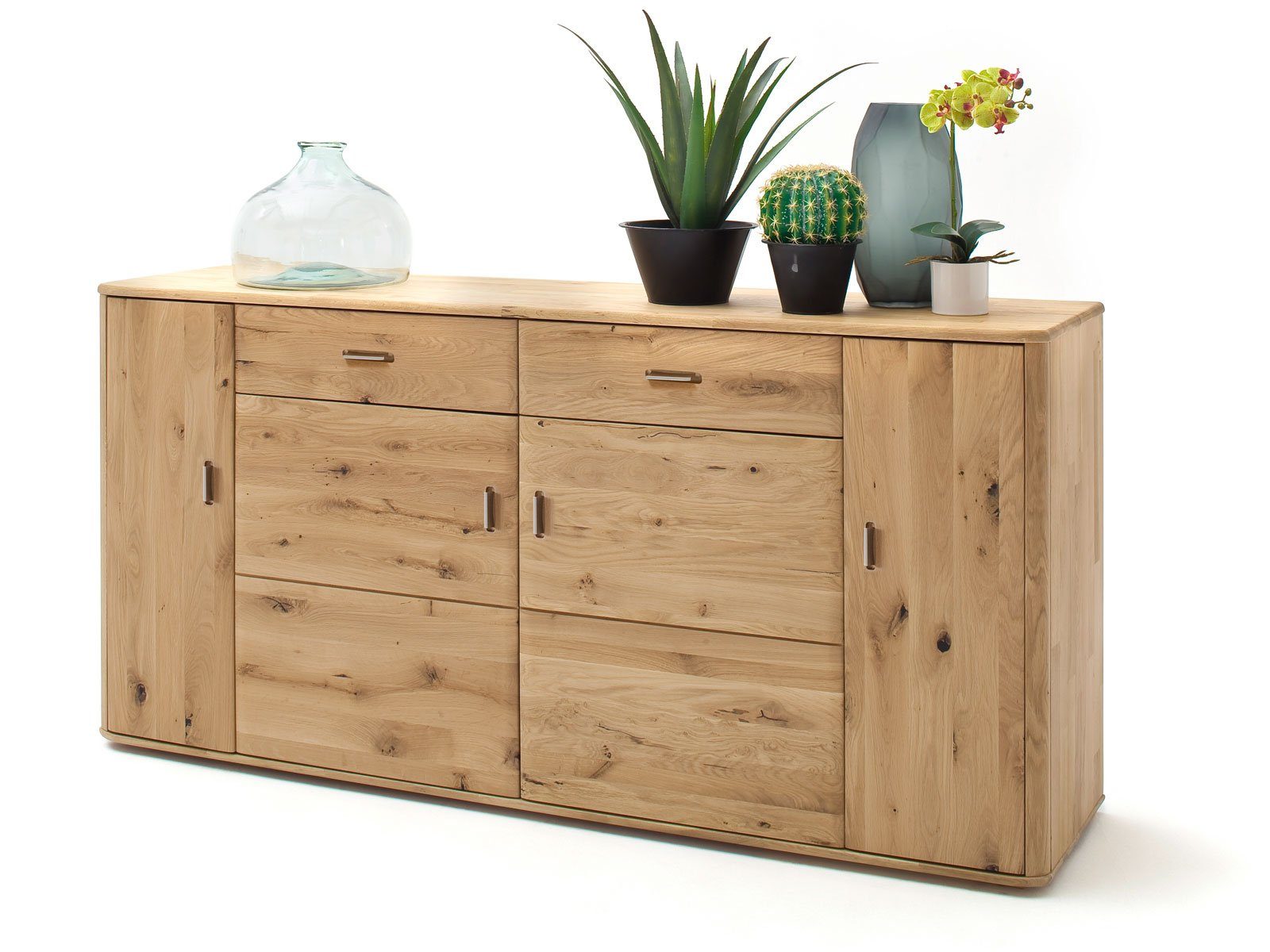 Casamia Sideboard Sideboard Massivholz Kommode Anrichte B 186 H 90 cm T 44 Casavello Bal